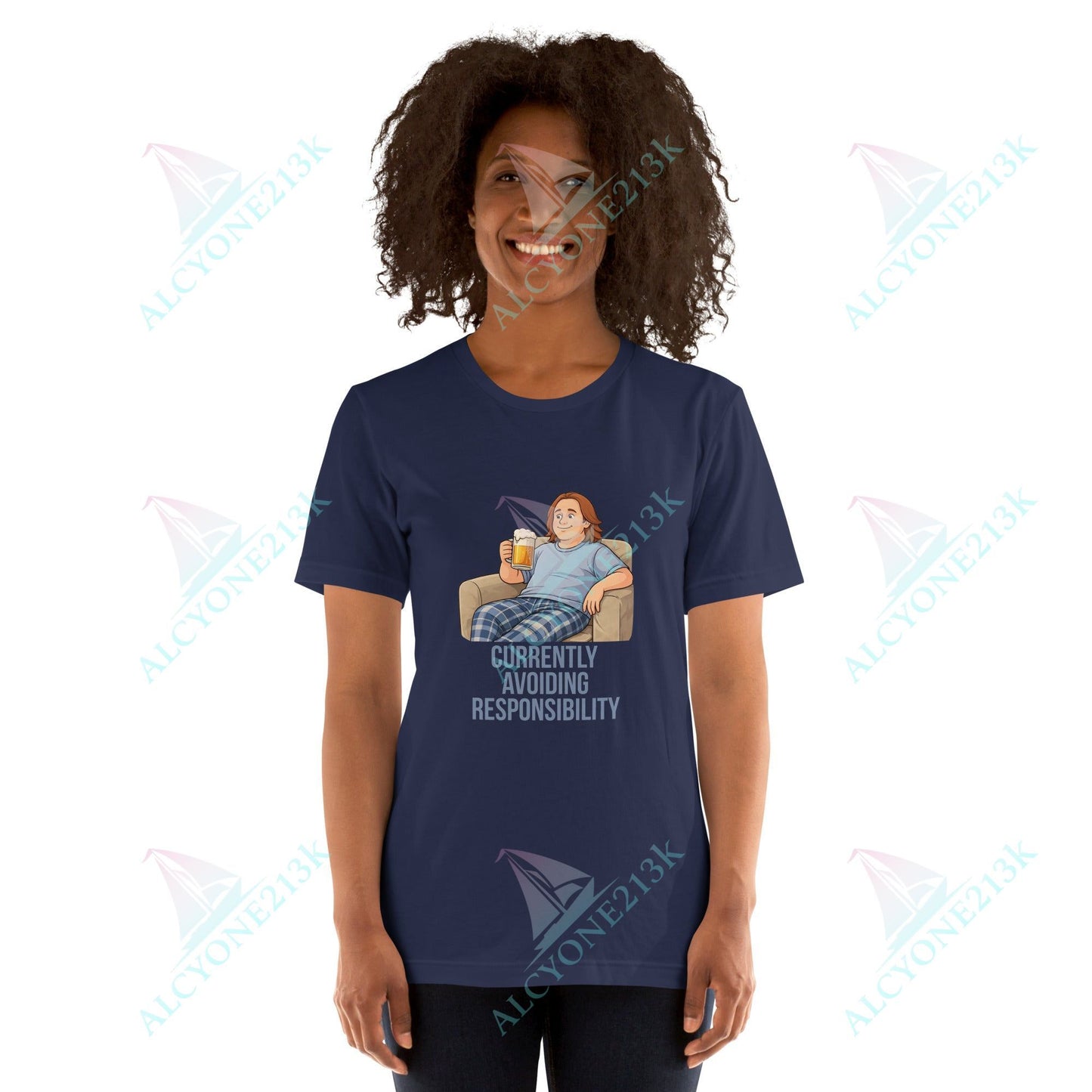 Lewis Capaldi Unisex T-Shirt - Currently Avoiding Responsibility - Funny Quotes alcyone213k