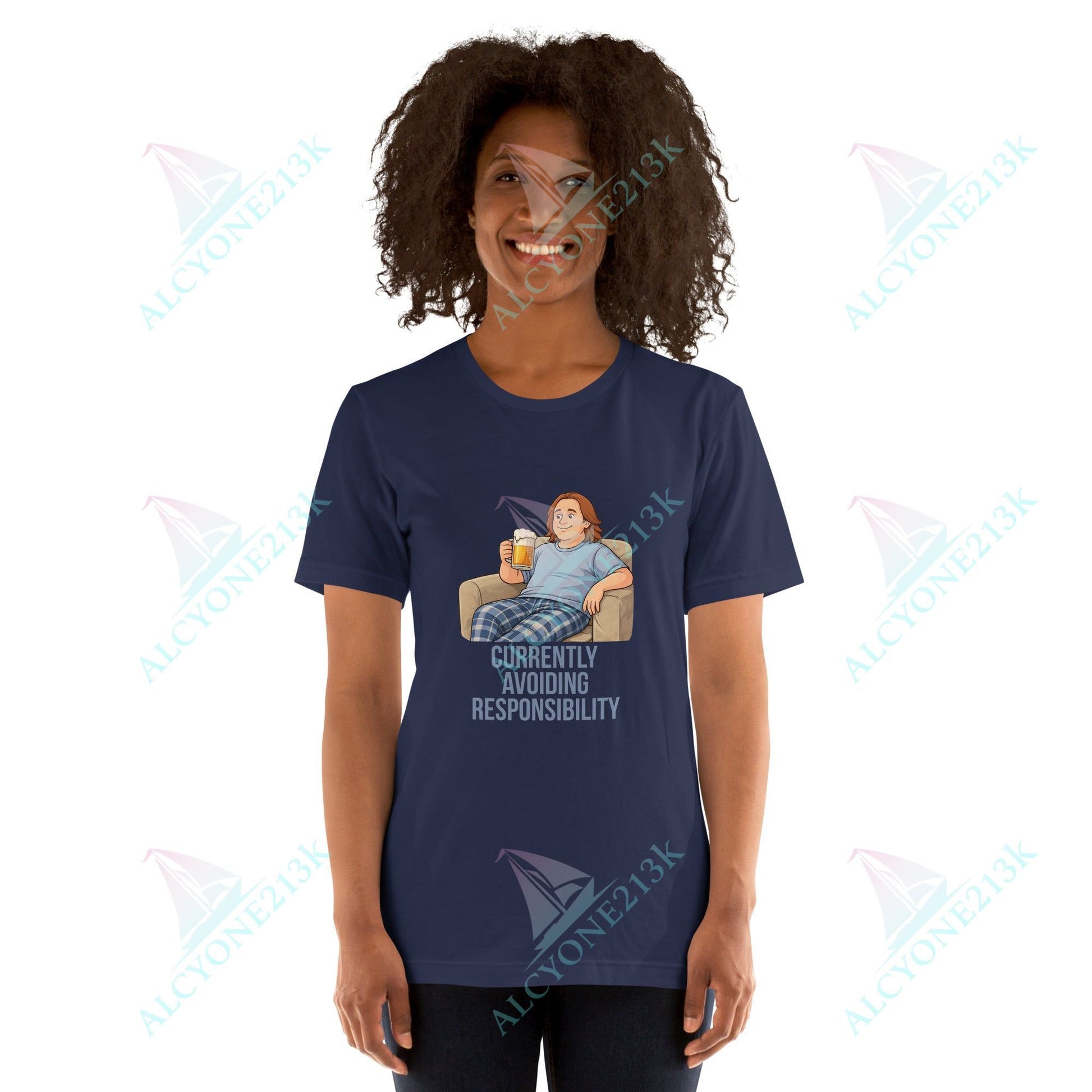 Lewis Capaldi Unisex T-Shirt - Currently Avoiding Responsibility - Funny Quotes alcyone213k