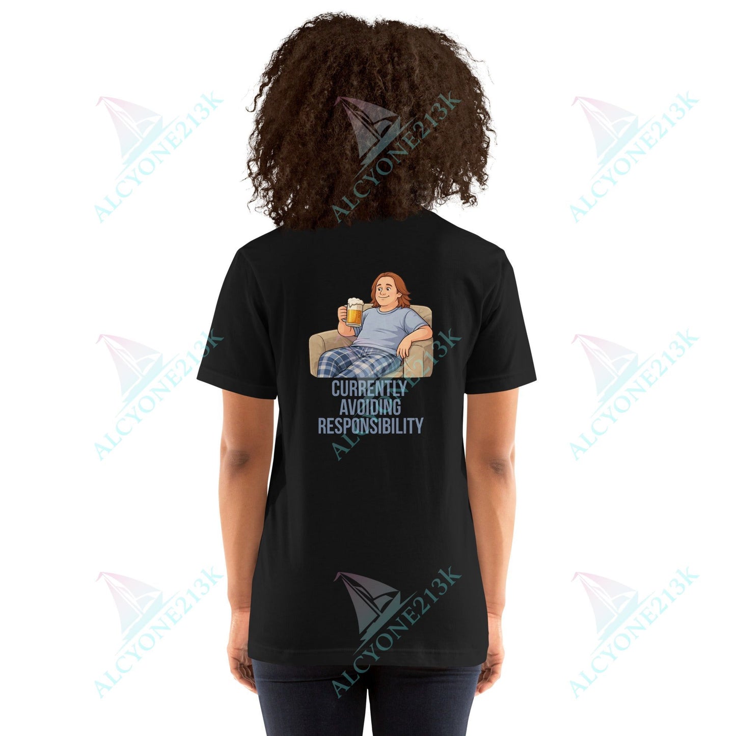 Lewis Capaldi Unisex T-Shirt - Currently Avoiding Responsibility - Funny Quotes alcyone213k