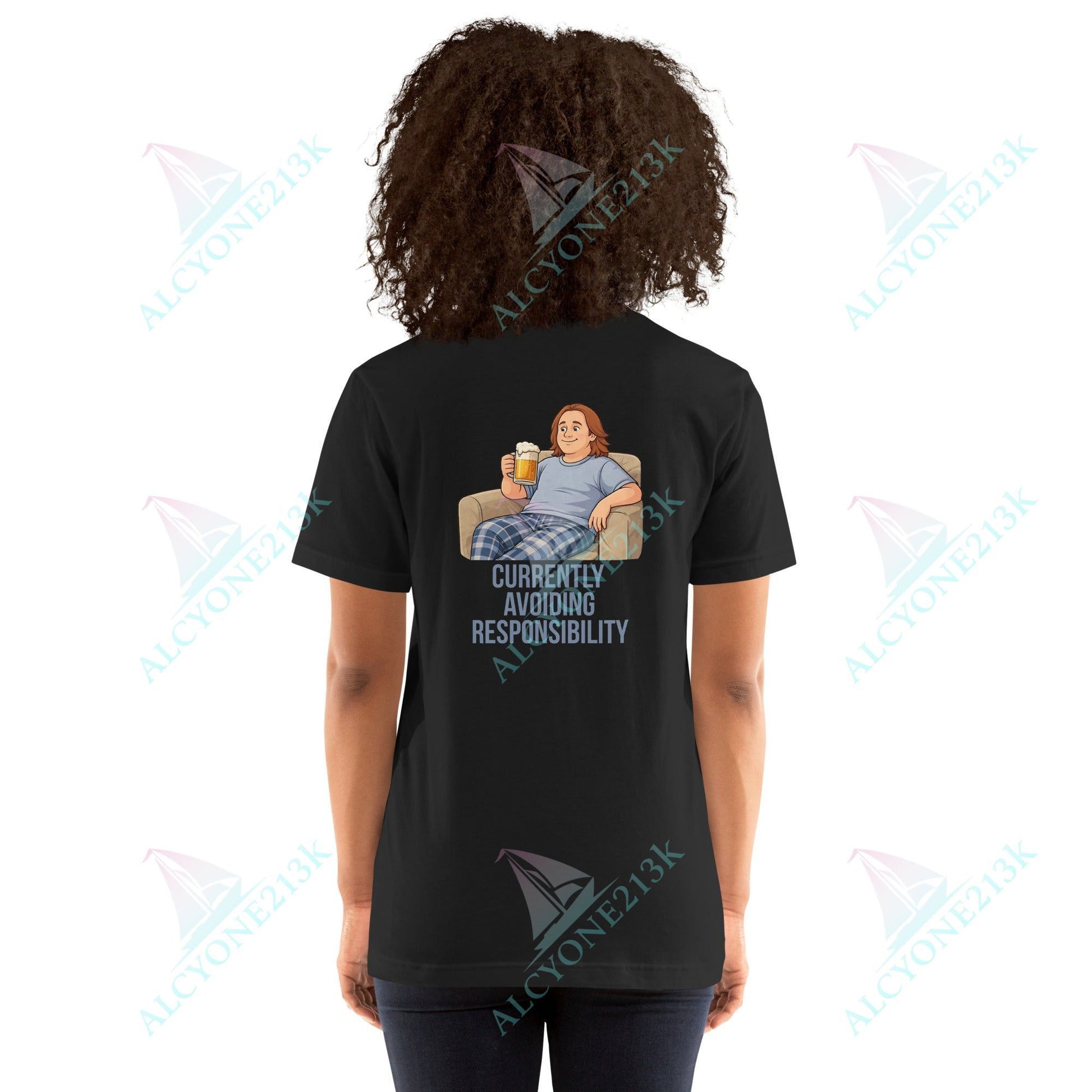 Lewis Capaldi Unisex T-Shirt - Currently Avoiding Responsibility - Funny Quotes alcyone213k