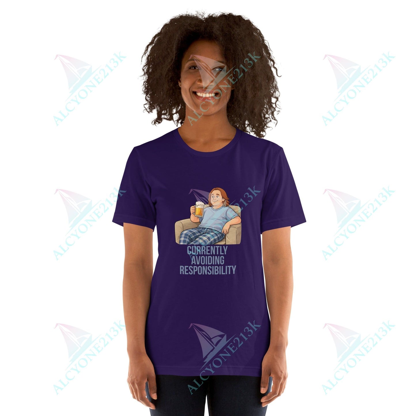 Lewis Capaldi Unisex T-Shirt - Currently Avoiding Responsibility - Funny Quotes alcyone213k