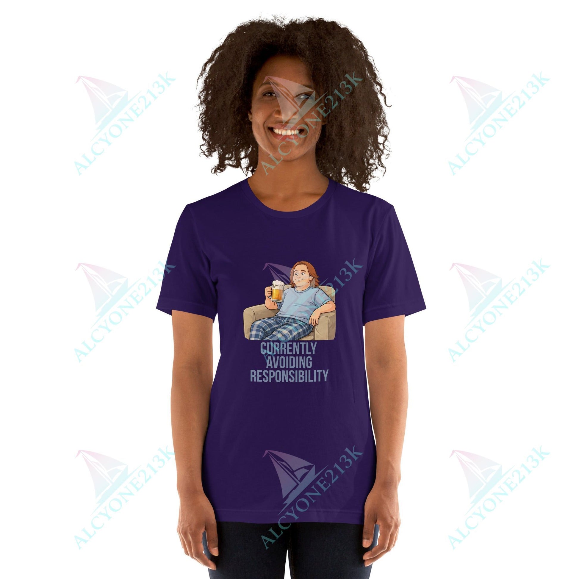 Lewis Capaldi Unisex T-Shirt - Currently Avoiding Responsibility - Funny Quotes alcyone213k