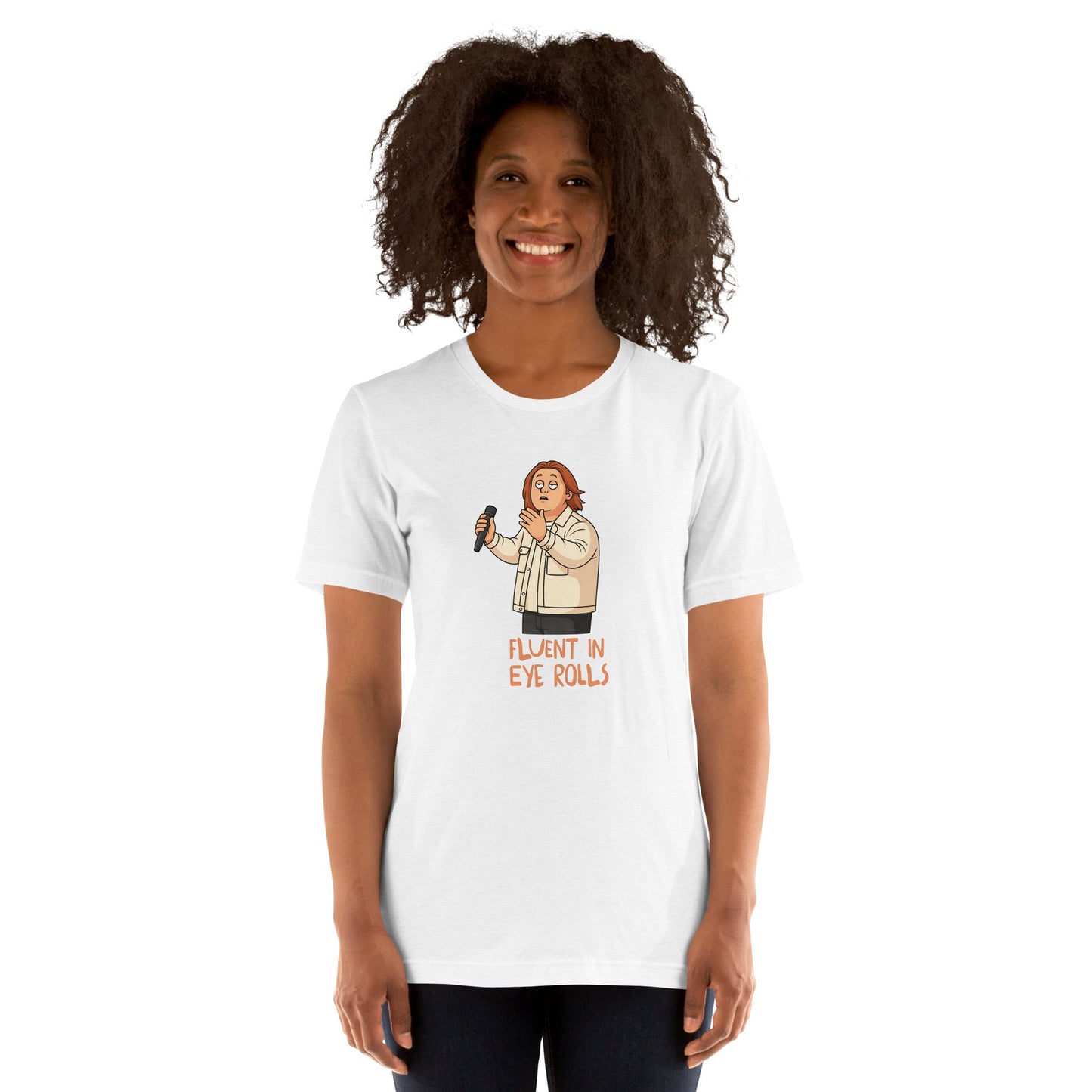 Lewis Capaldi Unisex T-Shirt - Fluent In Eye Rolls - Funny Quotes alcyone213k