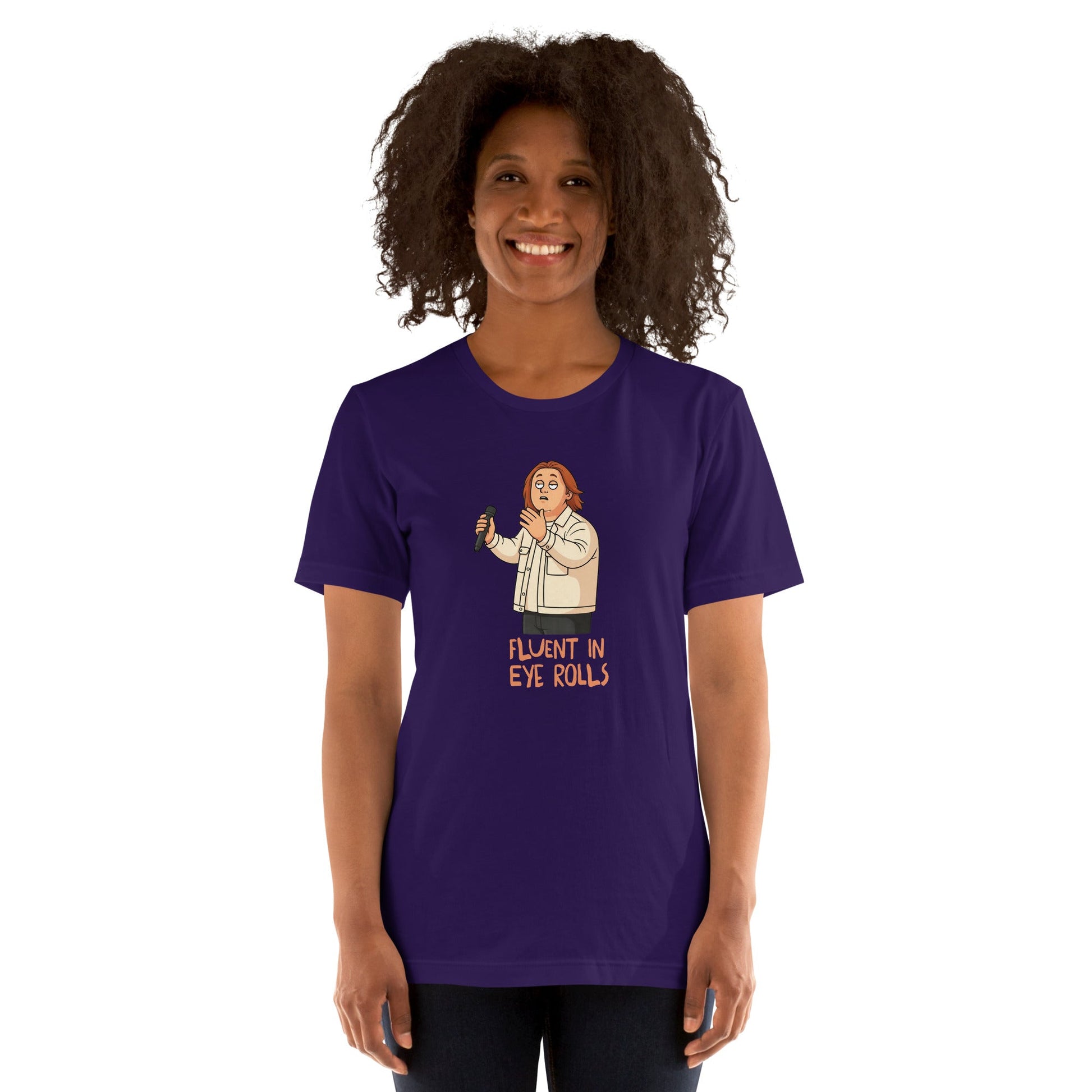 Lewis Capaldi Unisex T-Shirt - Fluent In Eye Rolls - Funny Quotes alcyone213k