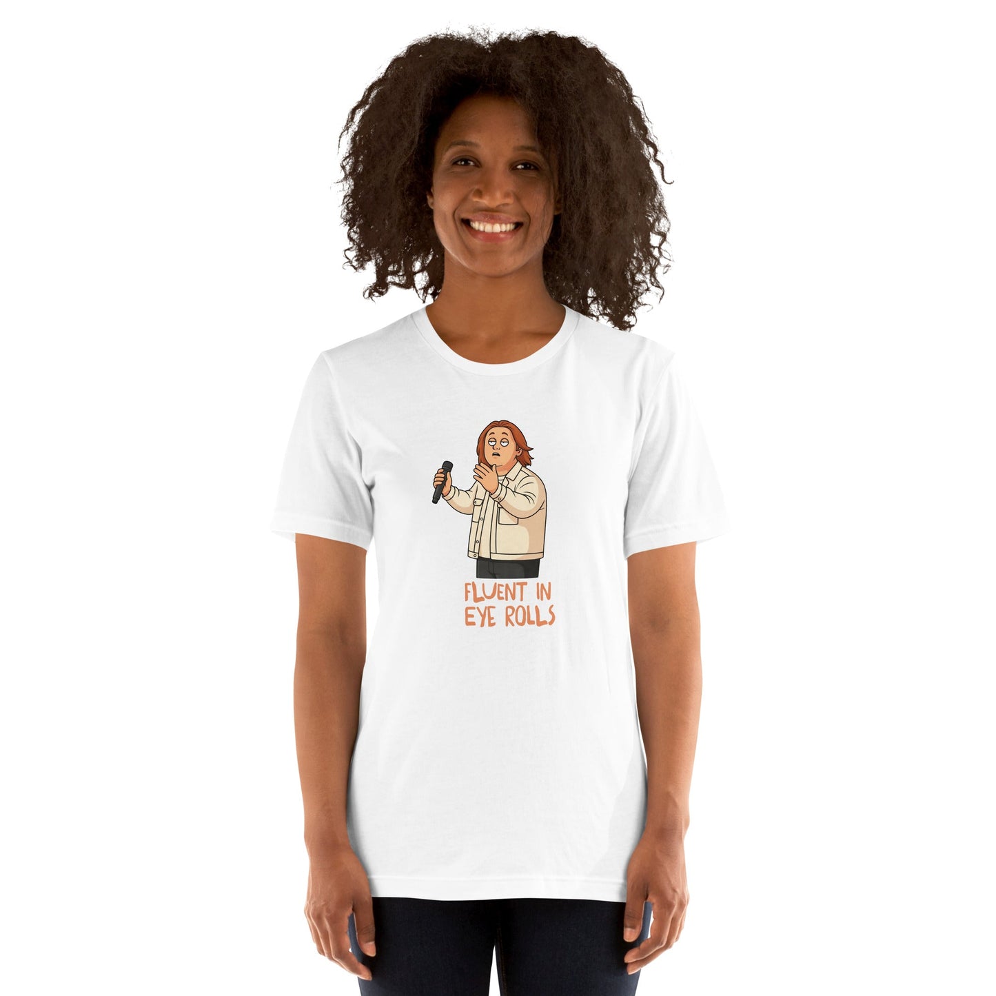 Lewis Capaldi Unisex T-Shirt - Fluent In Eye Rolls - Funny Quotes alcyone213k