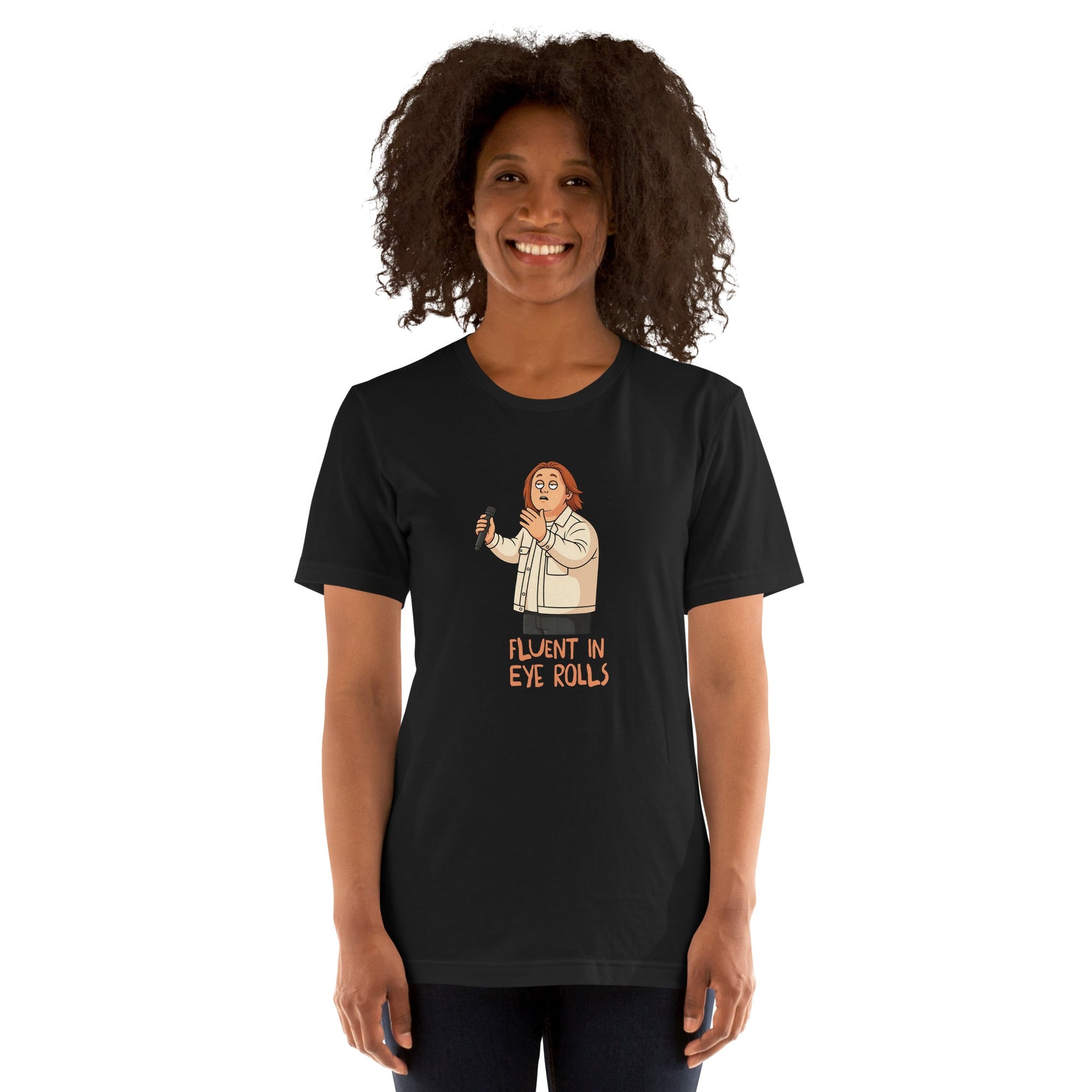Lewis Capaldi Unisex T-Shirt - Fluent In Eye Rolls - Funny Quotes alcyone213k