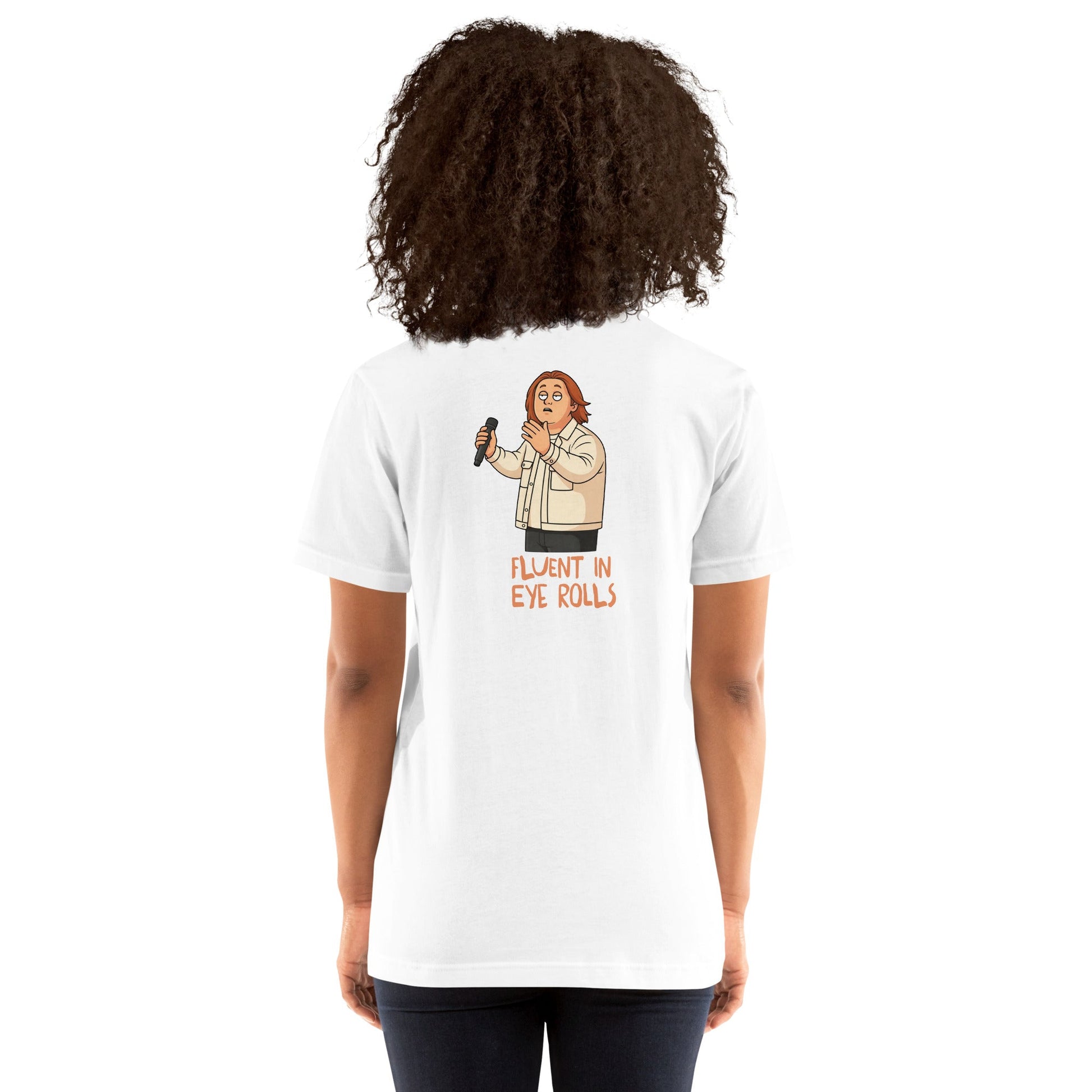 Lewis Capaldi Unisex T-Shirt - Fluent In Eye Rolls - Funny Quotes alcyone213k
