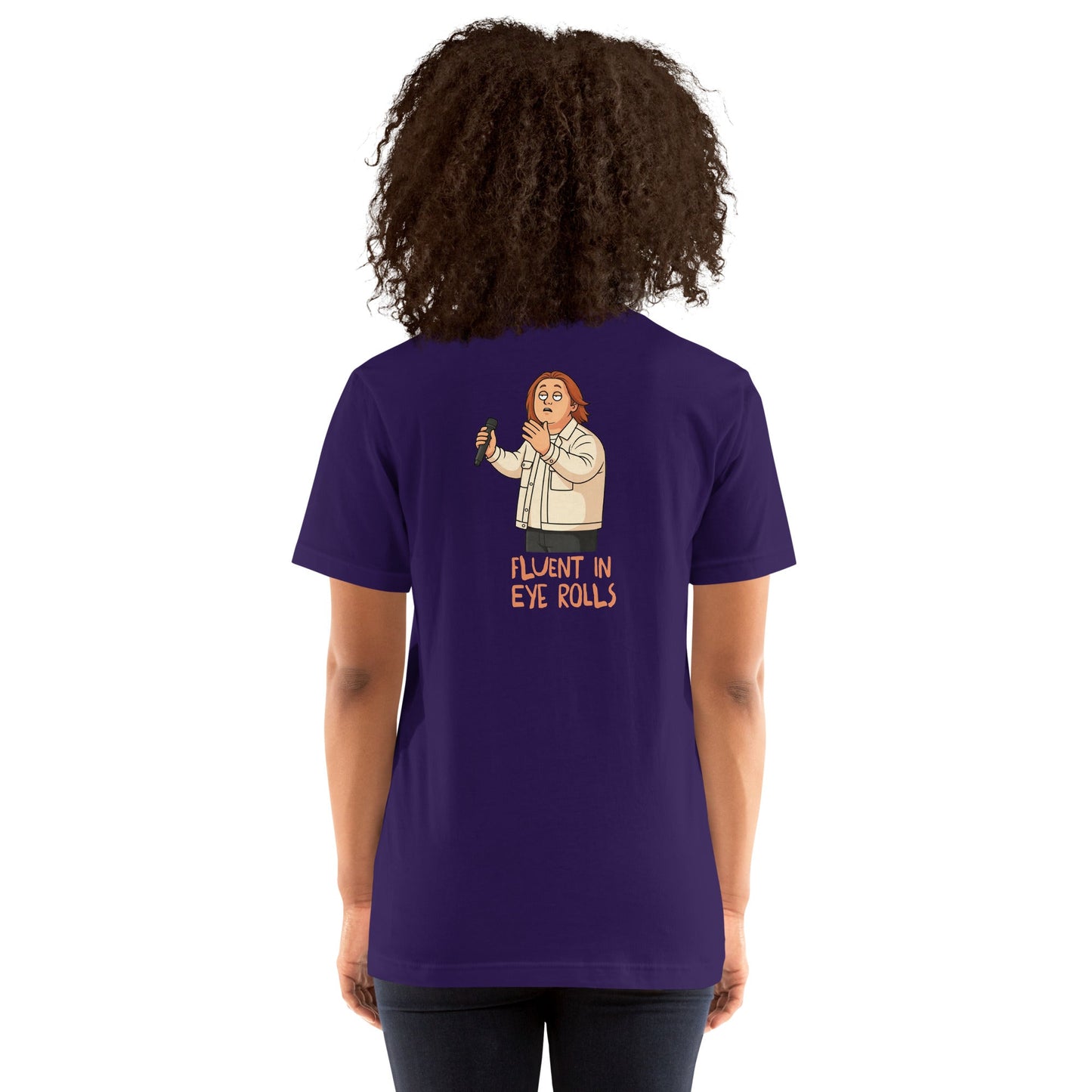Lewis Capaldi Unisex T-Shirt - Fluent In Eye Rolls - Funny Quotes alcyone213k