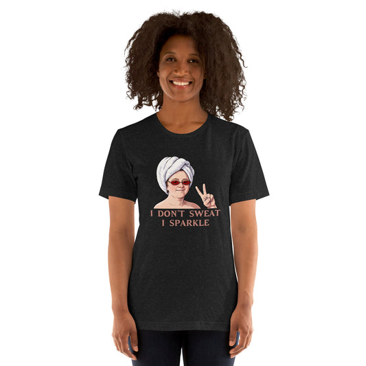Lewis Capaldi Unisex T-Shirt - I Don't Sweat I Sparkle - Funny Quotes alcyone213k