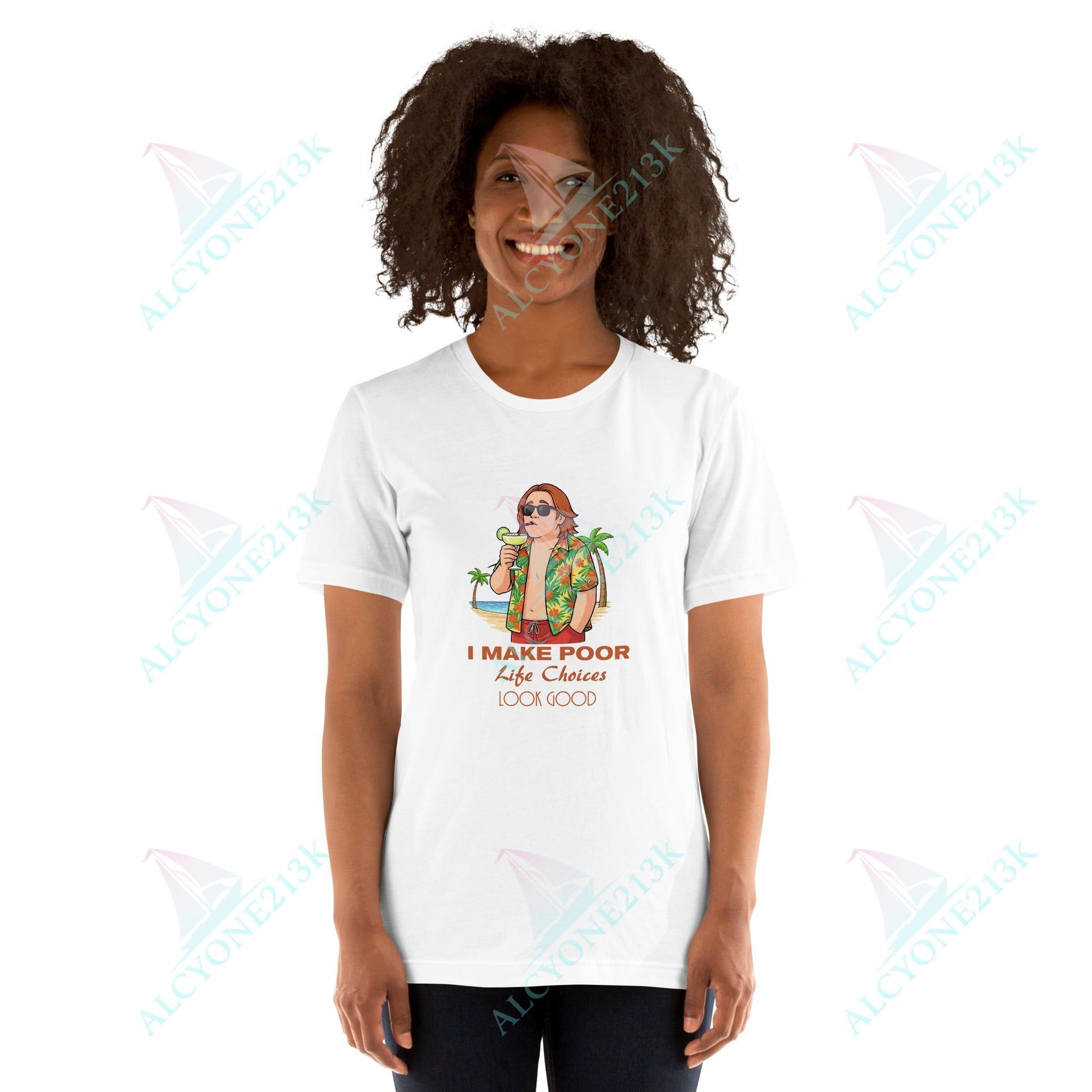 Lewis Capaldi Unisex T-Shirt - I Make Poor Life Choices - Funny Quotes alcyone213k