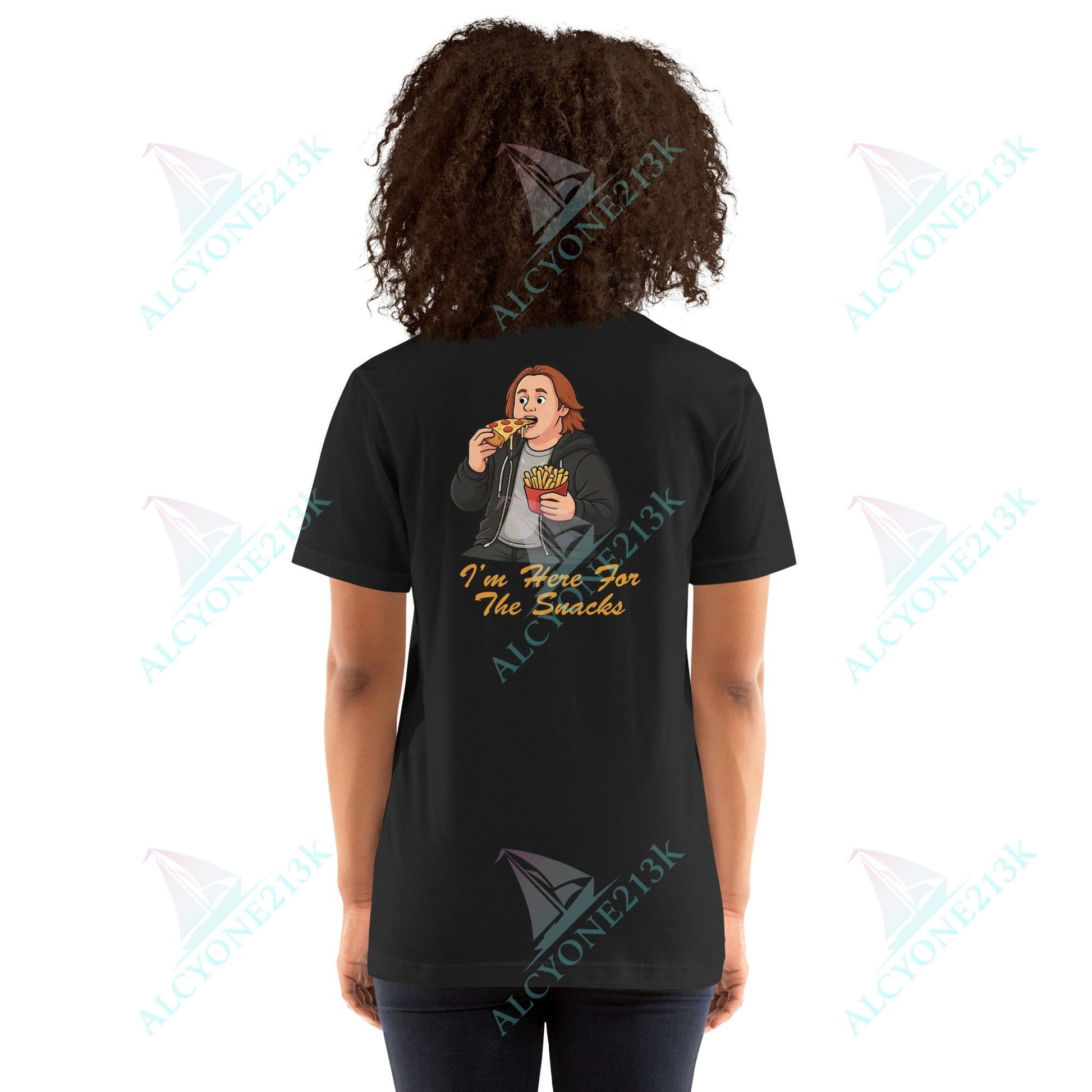 Lewis Capaldi Unisex T-Shirt - I'm Here For The Snacks - Funny Quotes alcyone213k