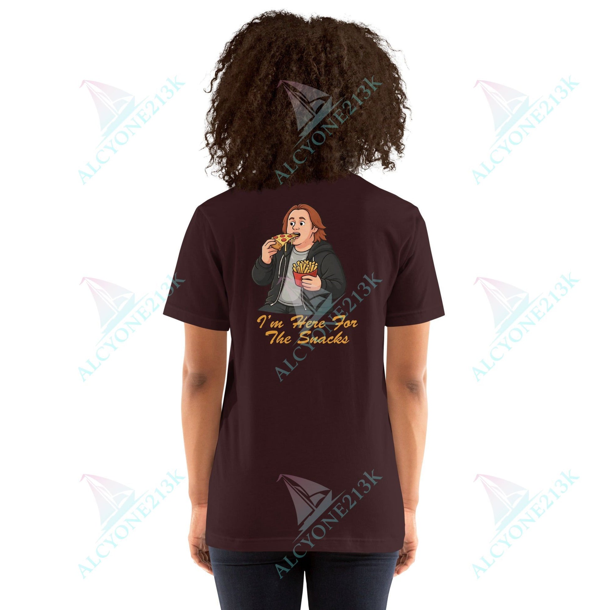Lewis Capaldi Unisex T-Shirt - I'm Here For The Snacks - Funny Quotes alcyone213k