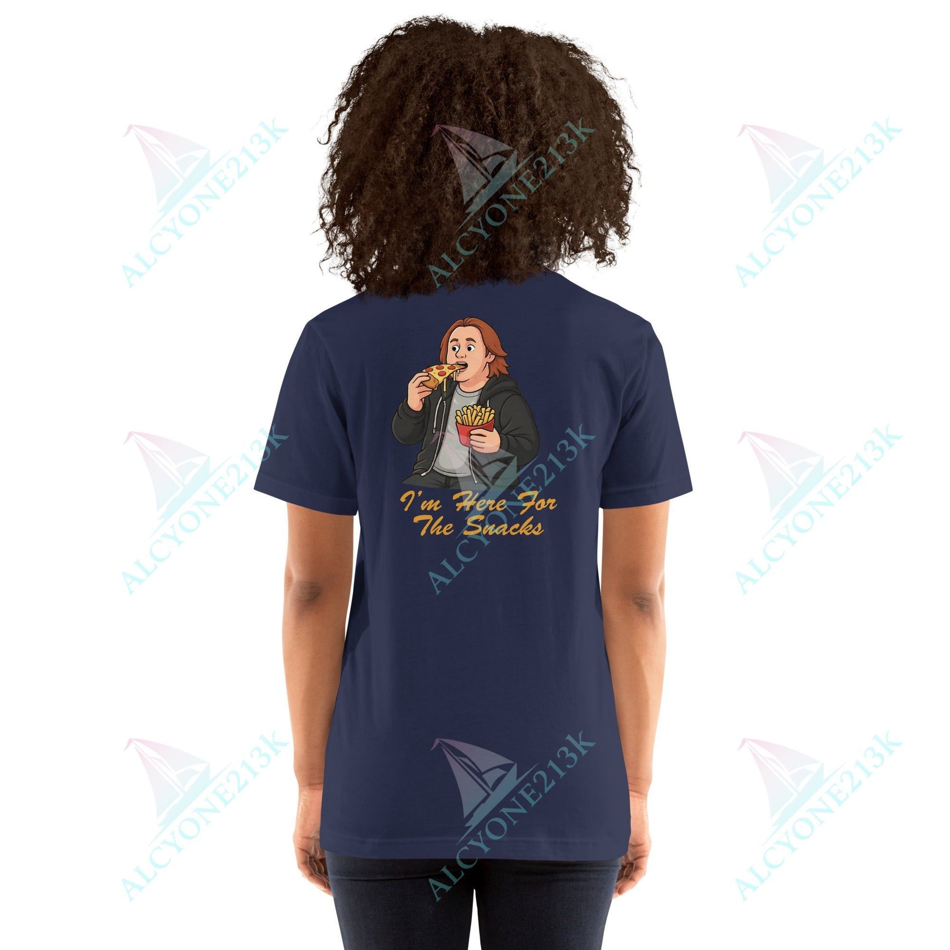 Lewis Capaldi Unisex T-Shirt - I'm Here For The Snacks - Funny Quotes alcyone213k