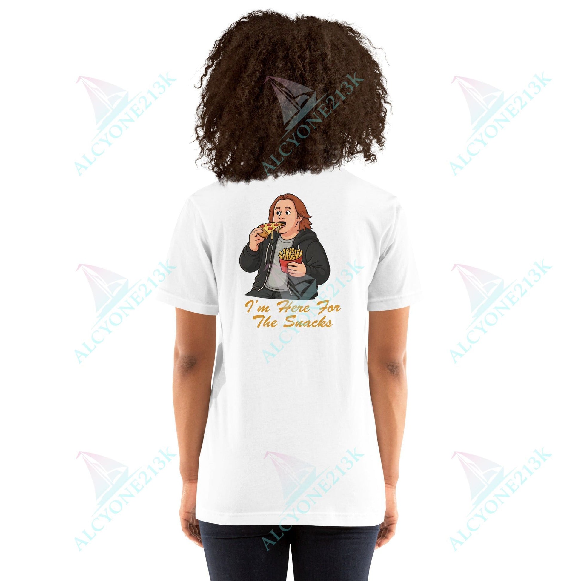 Lewis Capaldi Unisex T-Shirt - I'm Here For The Snacks - Funny Quotes alcyone213k