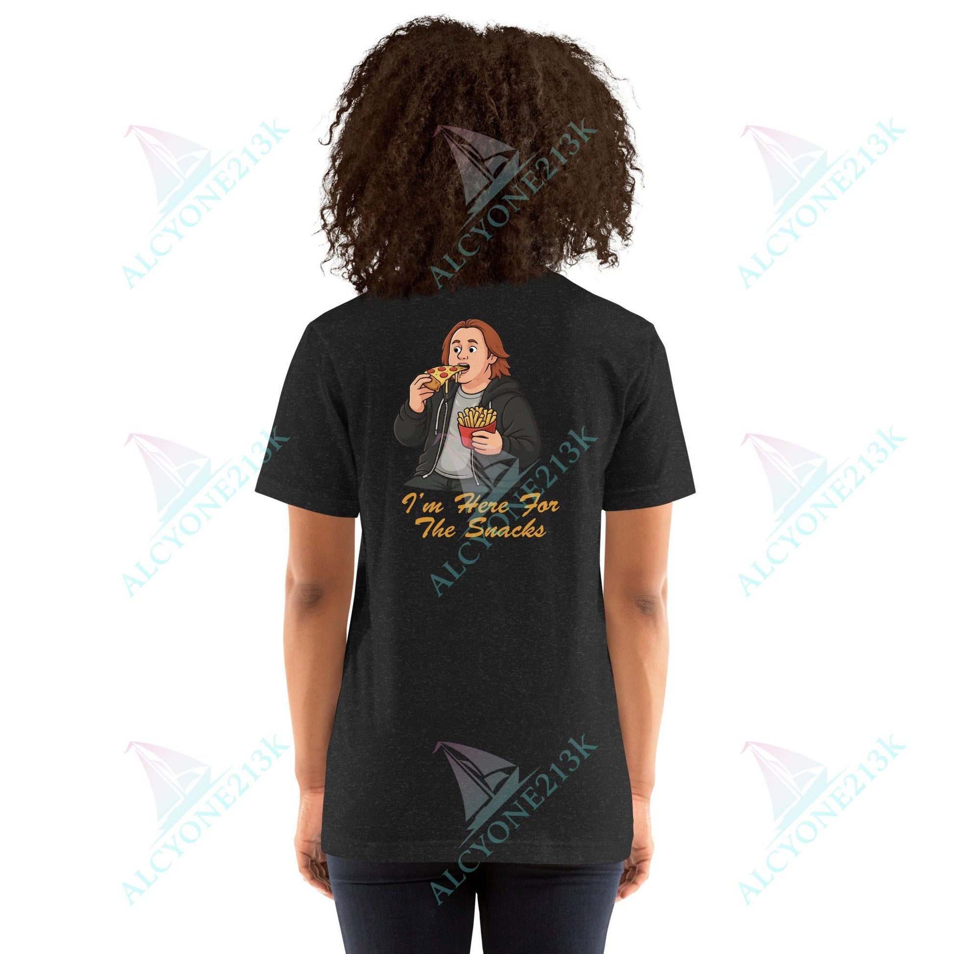 Lewis Capaldi Unisex T-Shirt - I'm Here For The Snacks - Funny Quotes alcyone213k
