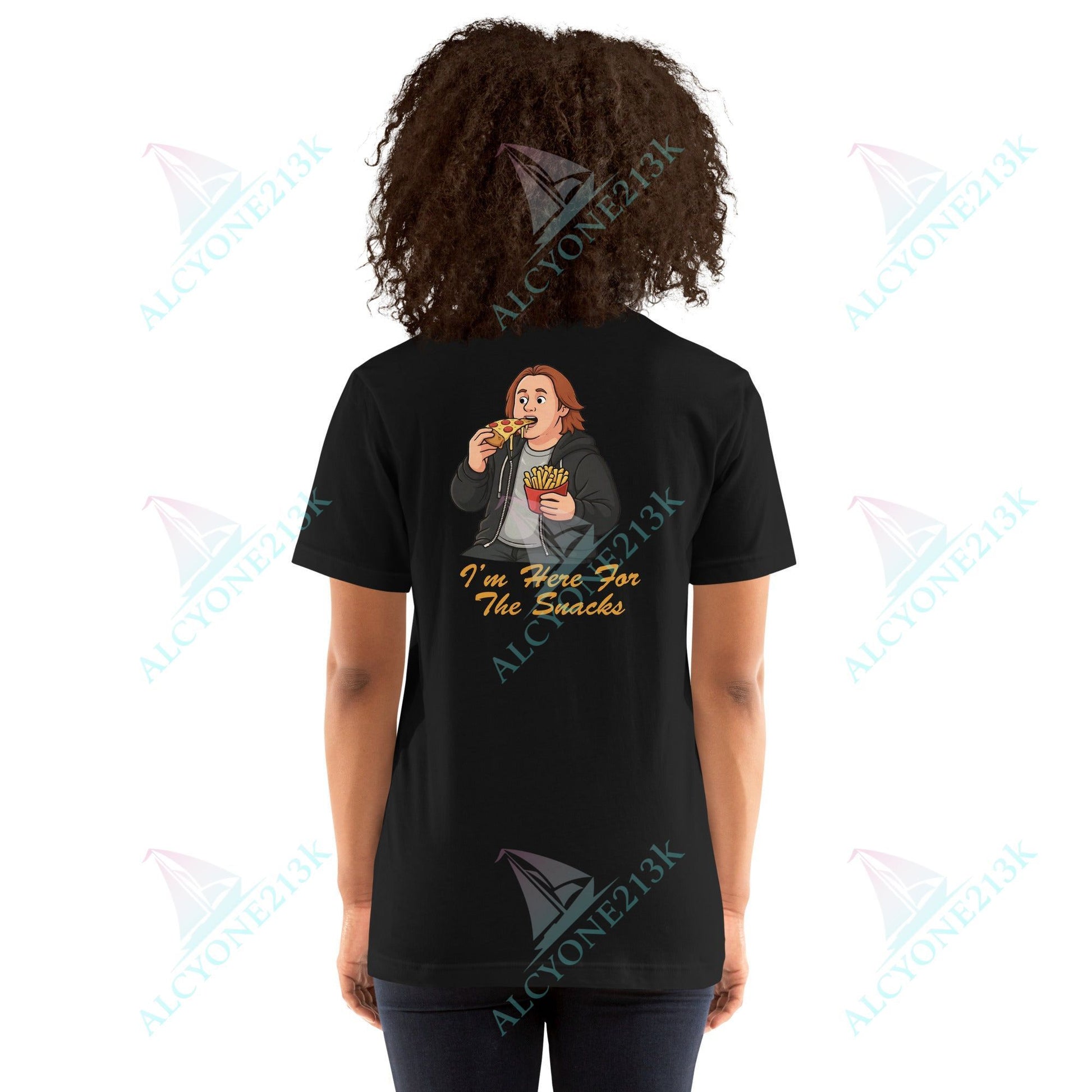 Lewis Capaldi Unisex T-Shirt - I'm Here For The Snacks - Funny Quotes alcyone213k