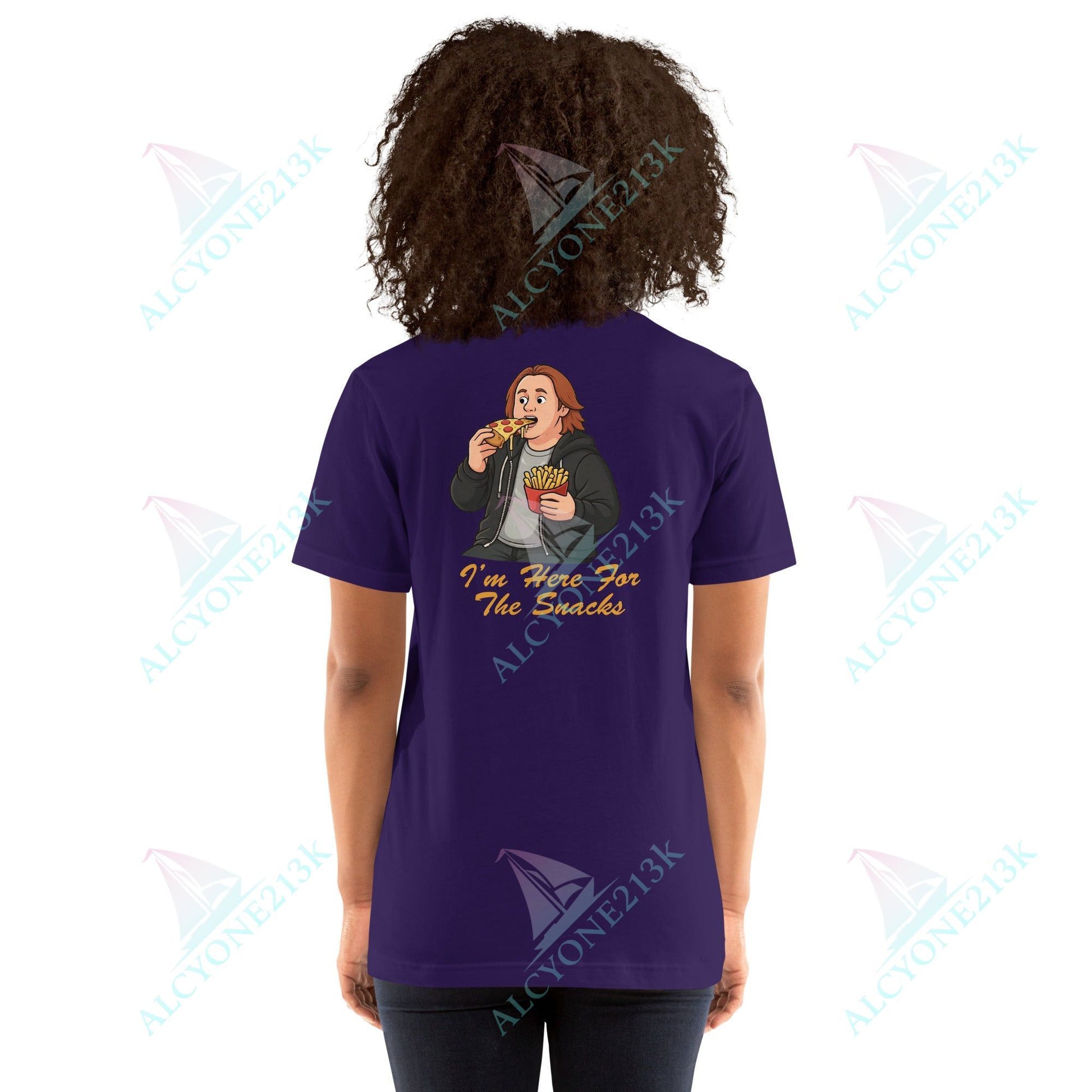 Lewis Capaldi Unisex T-Shirt - I'm Here For The Snacks - Funny Quotes alcyone213k
