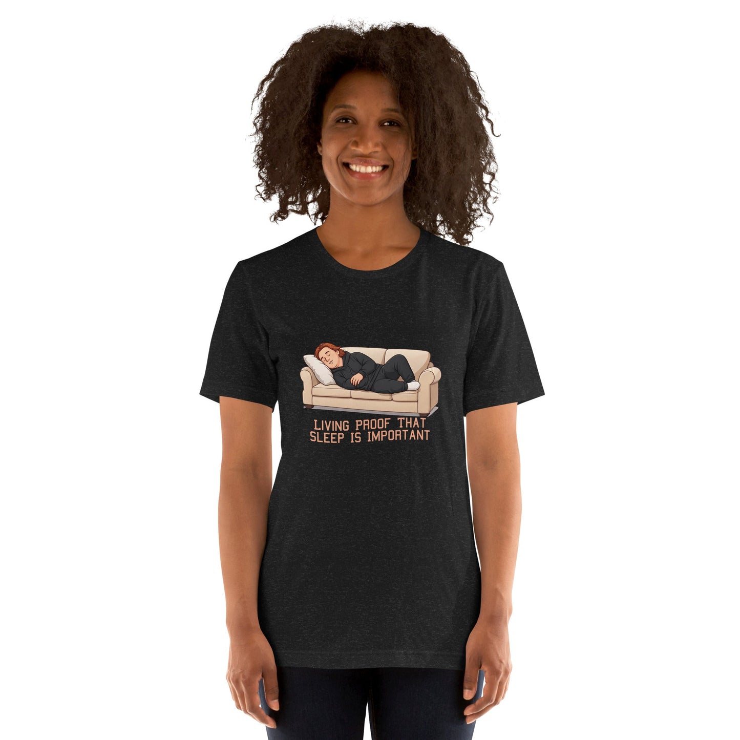 Lewis Capaldi Unisex T-Shirt - Living Proof That Sleep Is Important - Funny Quotes alcyone213k