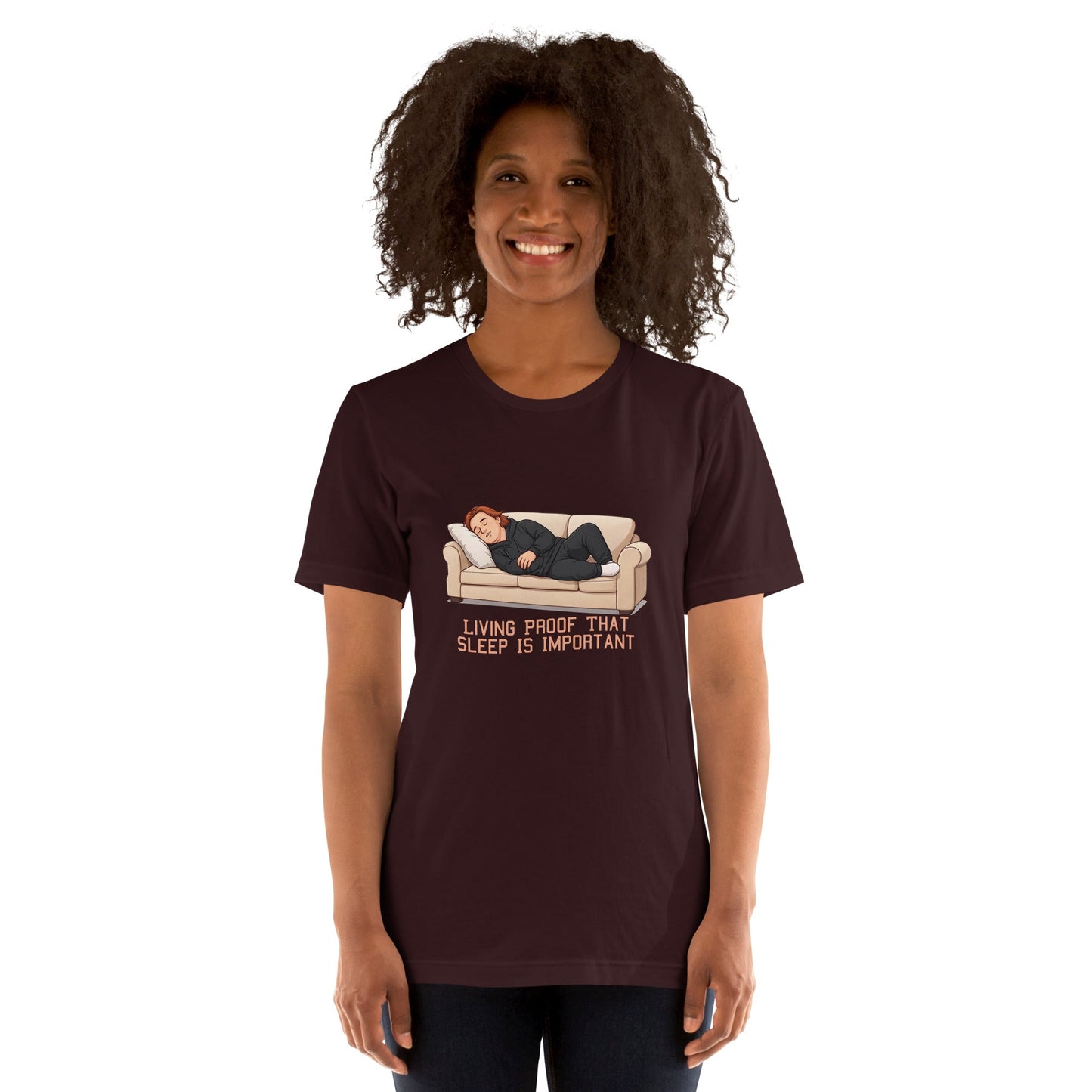 Lewis Capaldi Unisex T-Shirt - Living Proof That Sleep Is Important - Funny Quotes alcyone213k