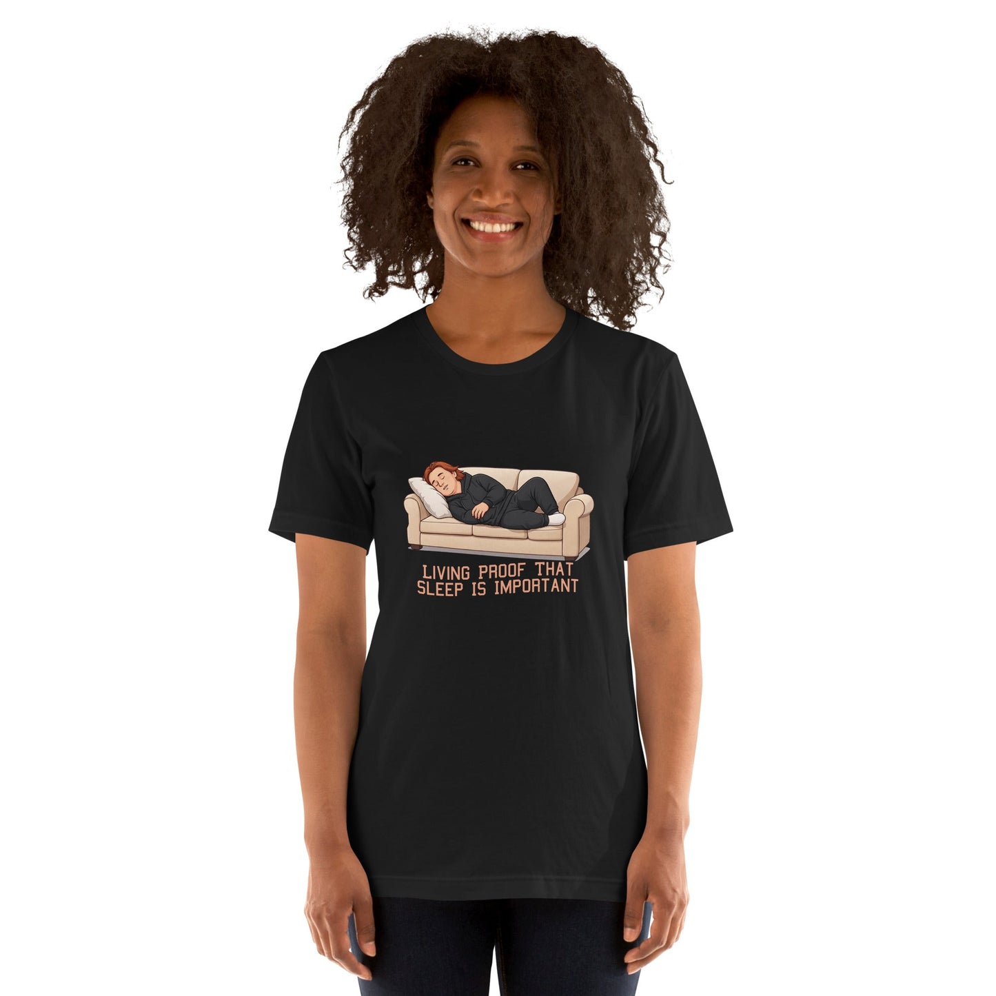 Lewis Capaldi Unisex T-Shirt - Living Proof That Sleep Is Important - Funny Quotes alcyone213k