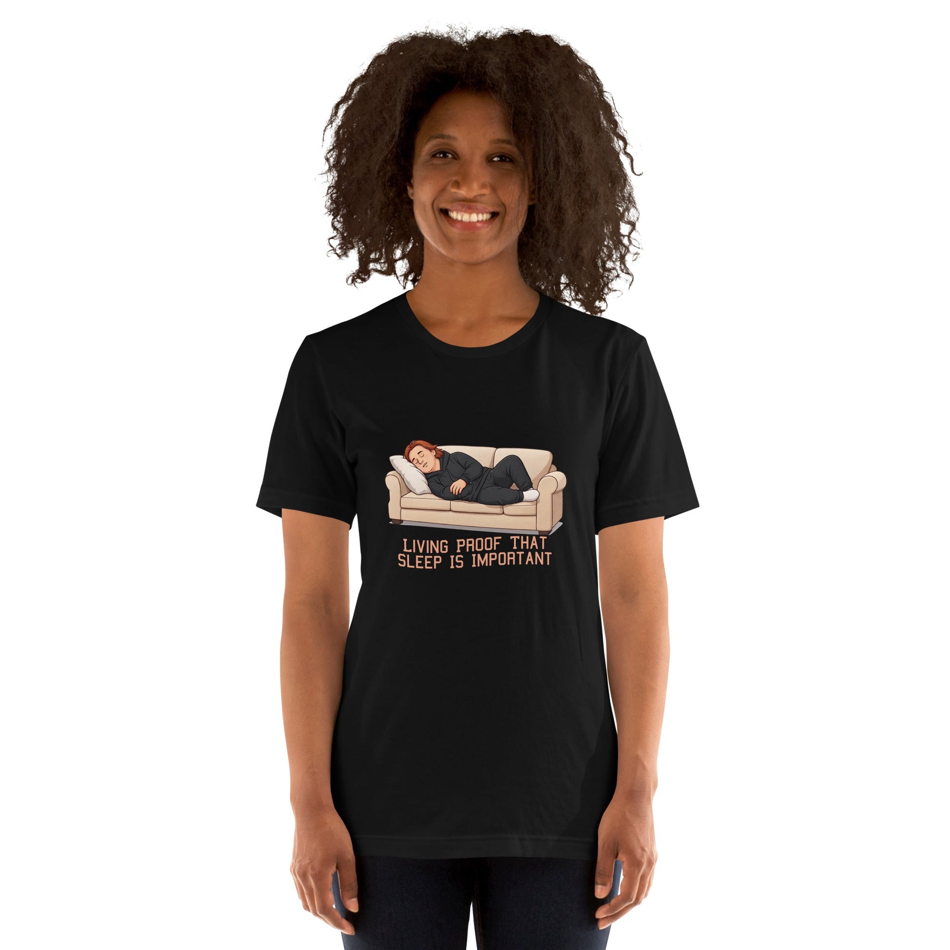 Lewis Capaldi Unisex T-Shirt - Living Proof That Sleep Is Important - Funny Quotes alcyone213k
