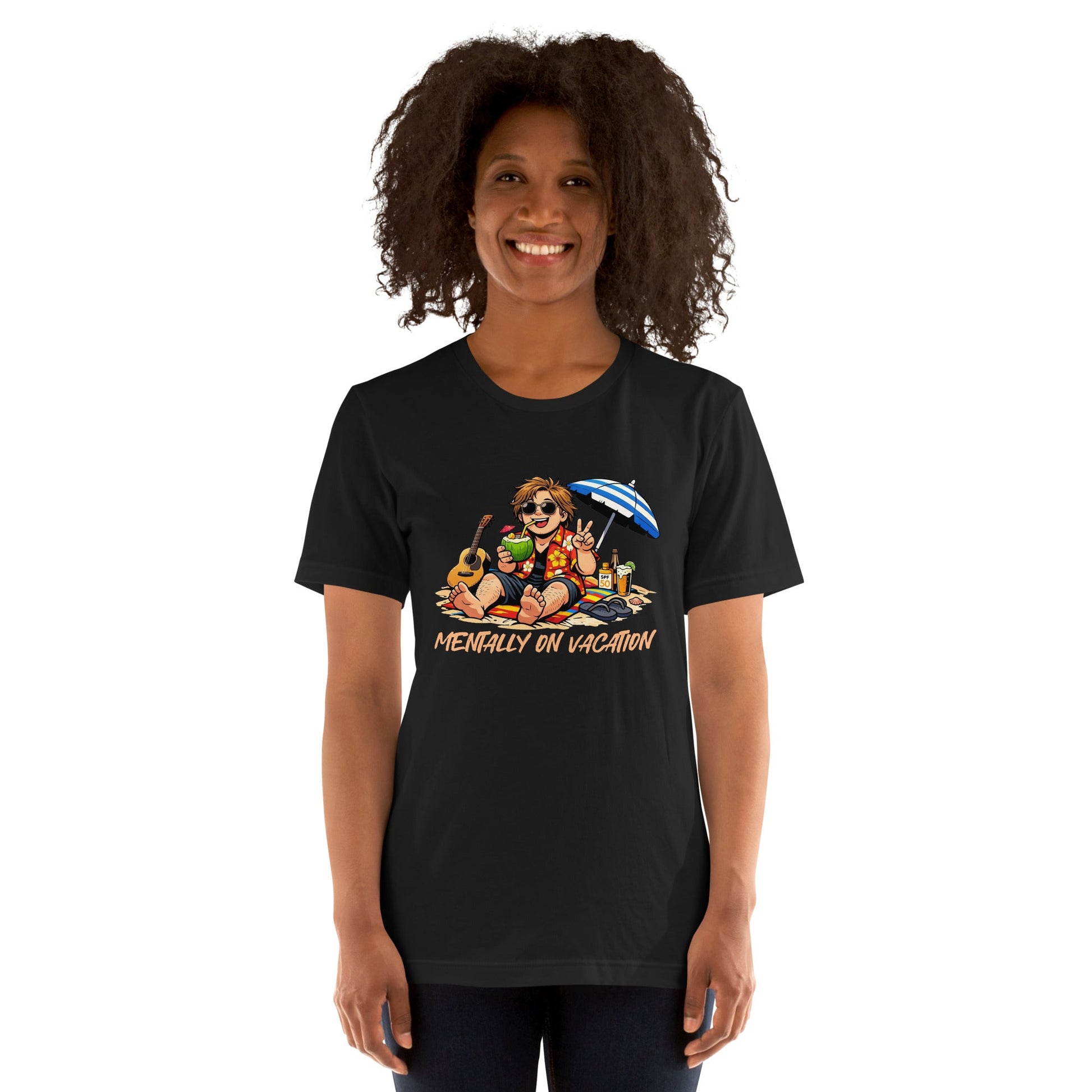 Lewis Capaldi Unisex T-Shirt - Mentally On Vacation - Funny Quotes alcyone213k