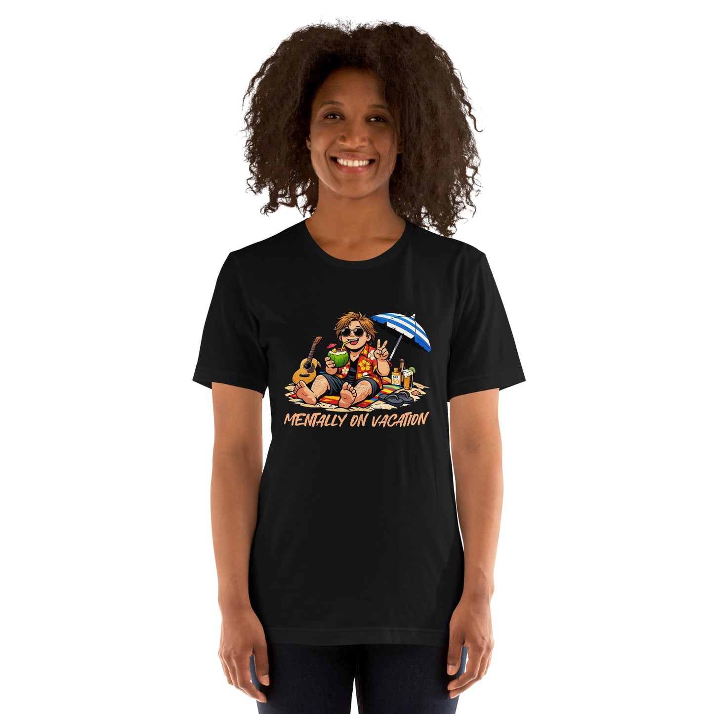 Lewis Capaldi Unisex T-Shirt - Mentally On Vacation - Funny Quotes alcyone213k