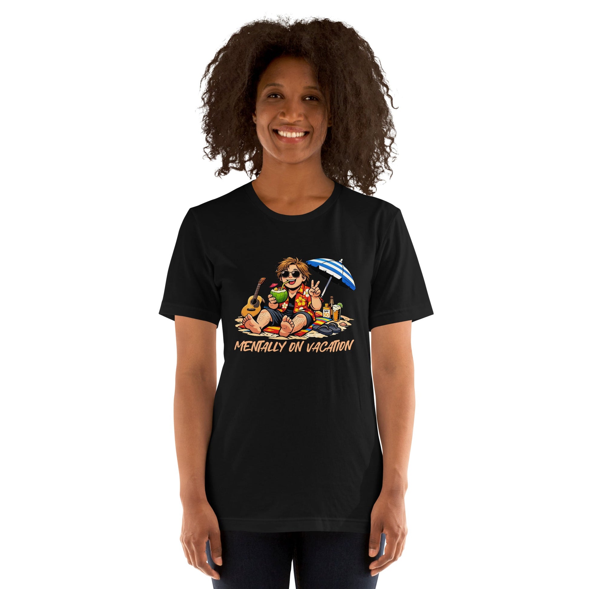 Lewis Capaldi Unisex T-Shirt - Mentally On Vacation - Funny Quotes alcyone213k