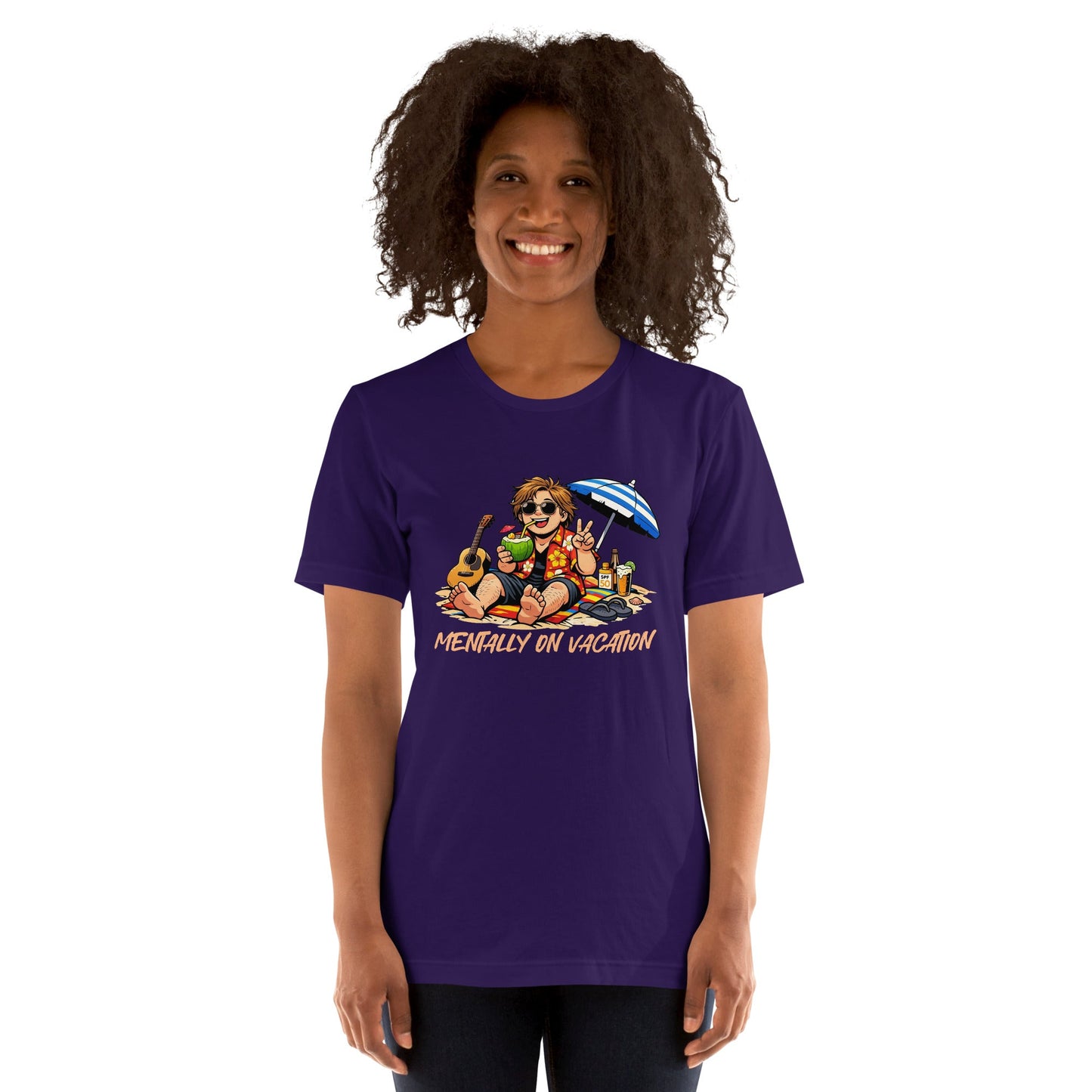 Lewis Capaldi Unisex T-Shirt - Mentally On Vacation - Funny Quotes alcyone213k