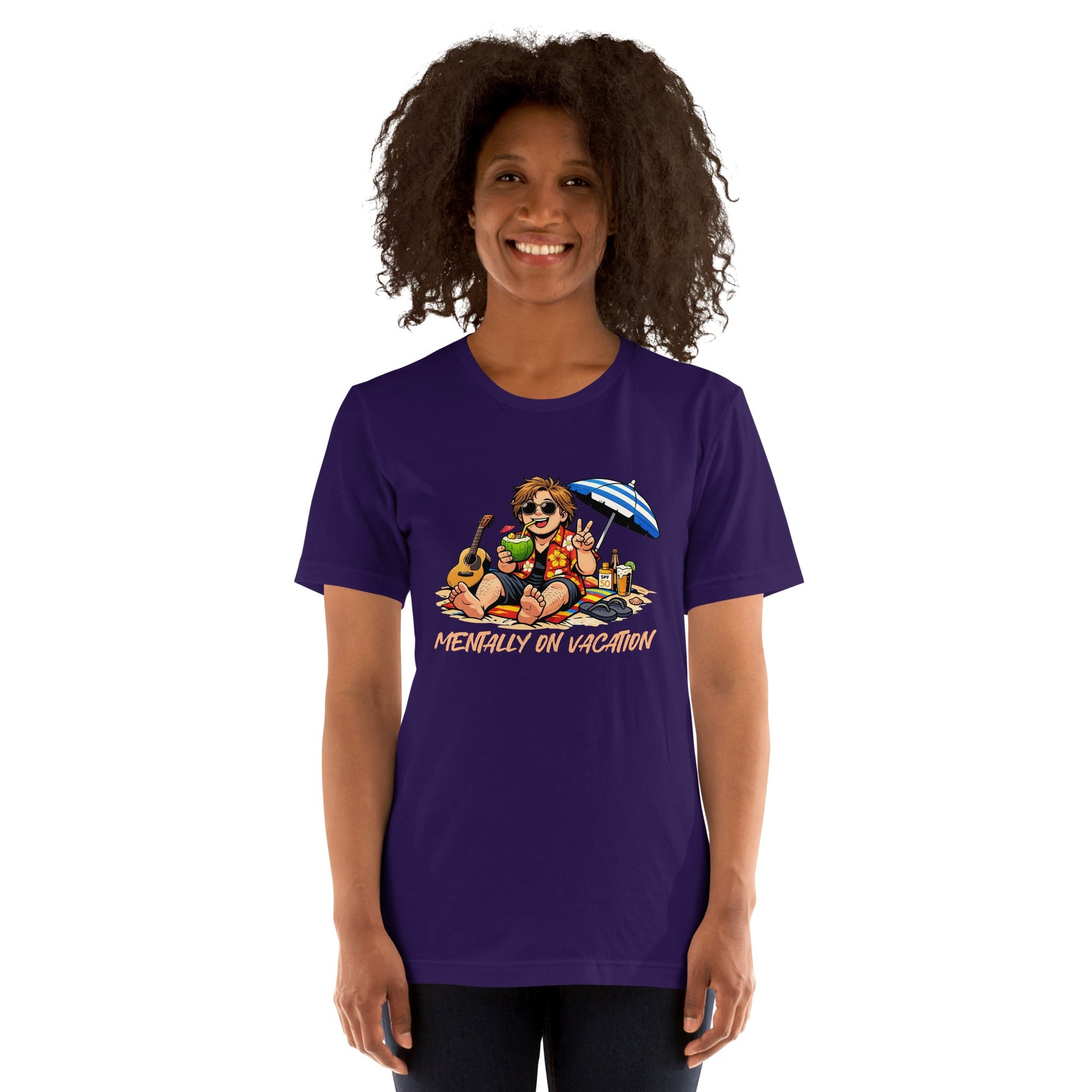 Lewis Capaldi Unisex T-Shirt - Mentally On Vacation - Funny Quotes alcyone213k