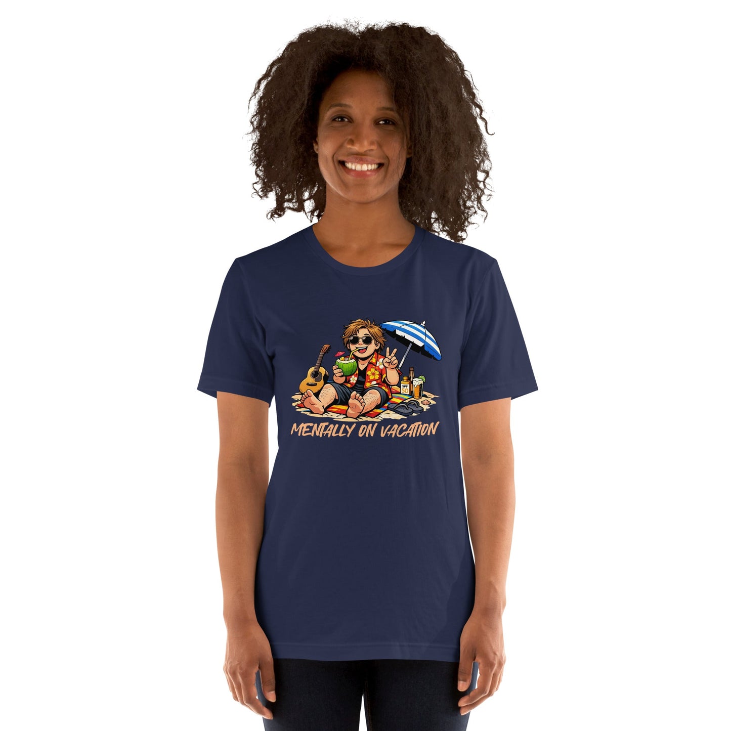 Lewis Capaldi Unisex T-Shirt - Mentally On Vacation - Funny Quotes alcyone213k