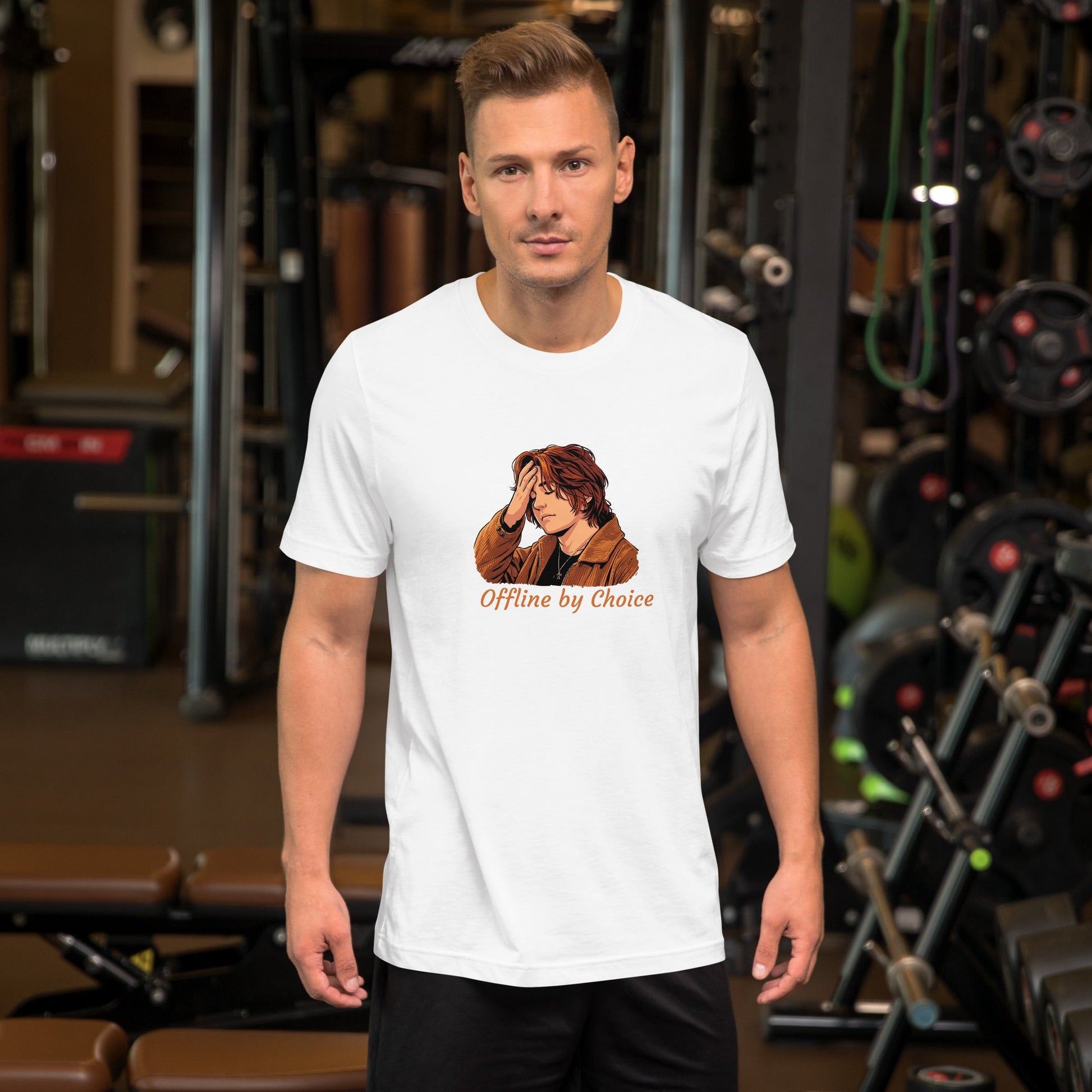 Lewis Capaldi Unisex T-Shirt - Offline By Choice - Funny Quotes alcyone213k