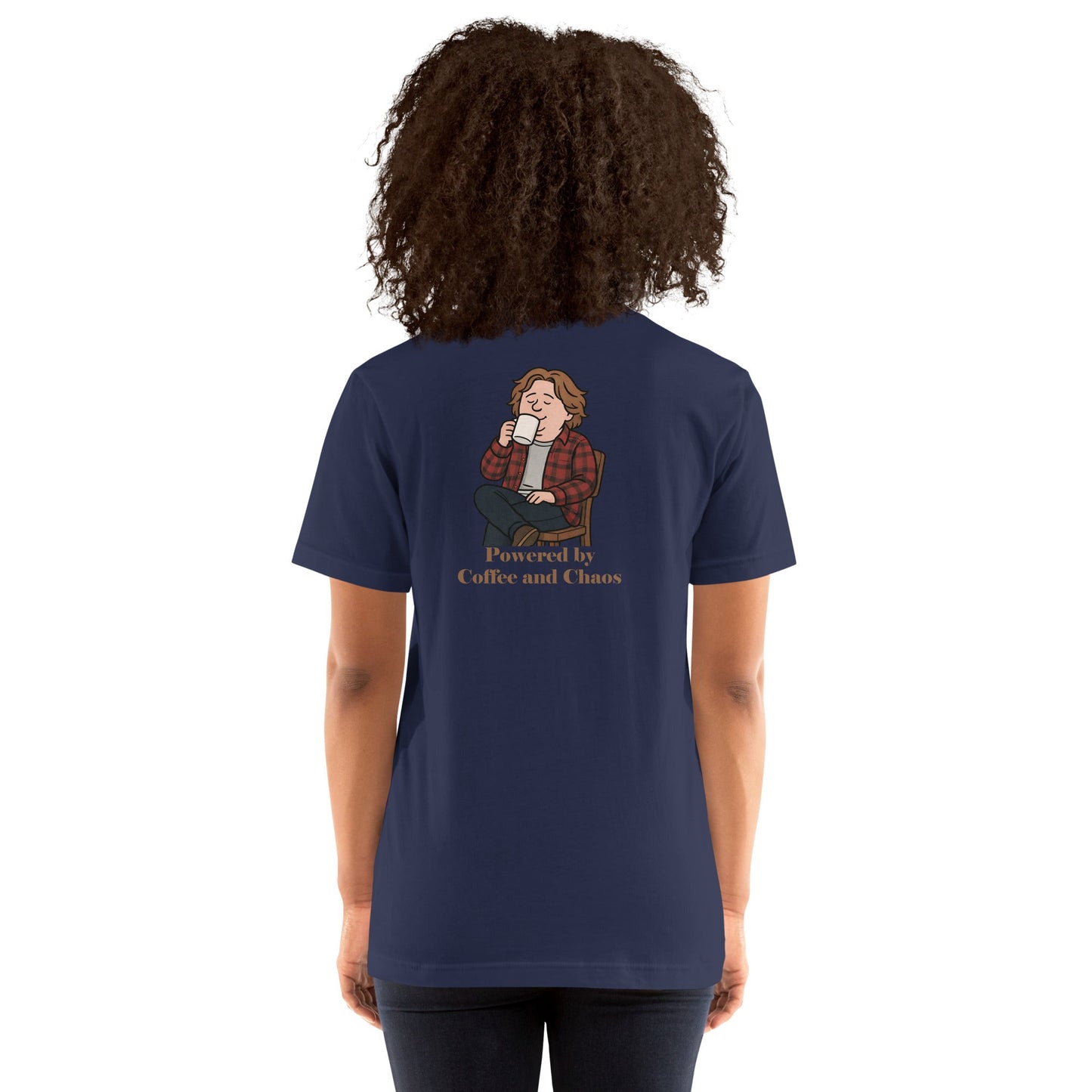 Lewis Capaldi Unisex T-Shirt - Powered By Coffee And Chaos - Funny Quotes alcyone213k