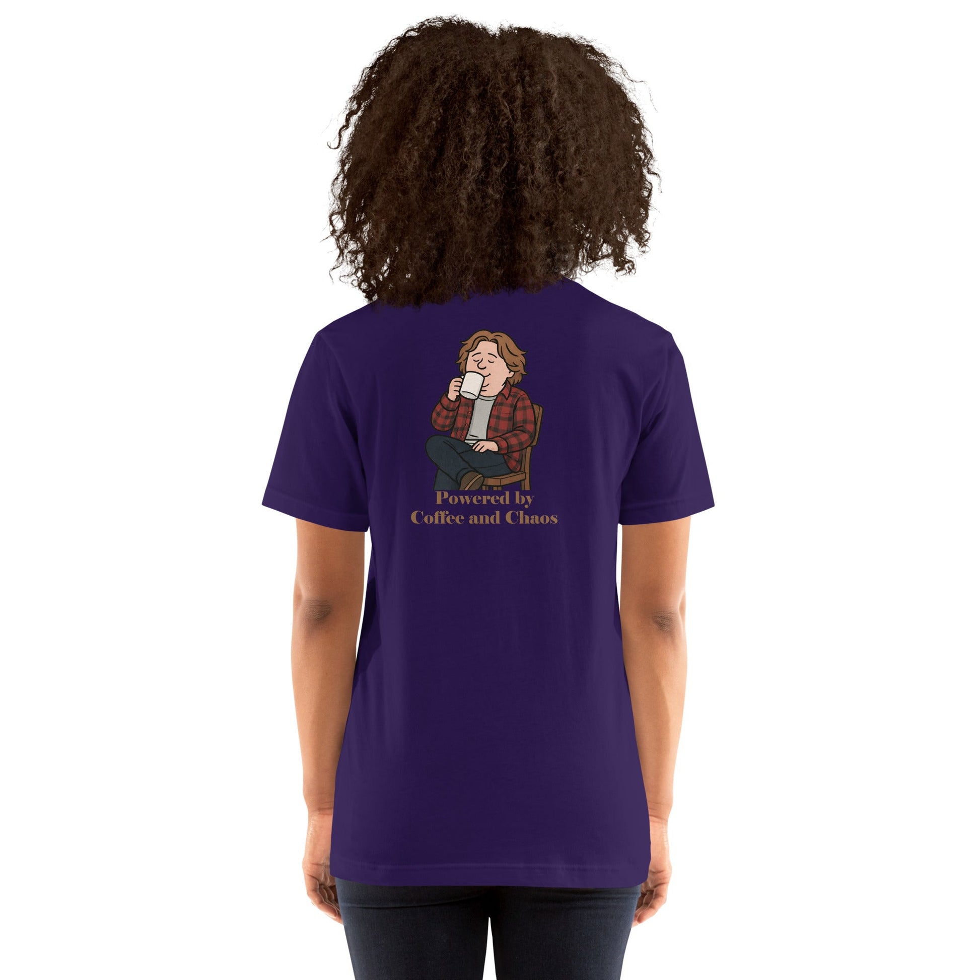 Lewis Capaldi Unisex T-Shirt - Powered By Coffee And Chaos - Funny Quotes alcyone213k