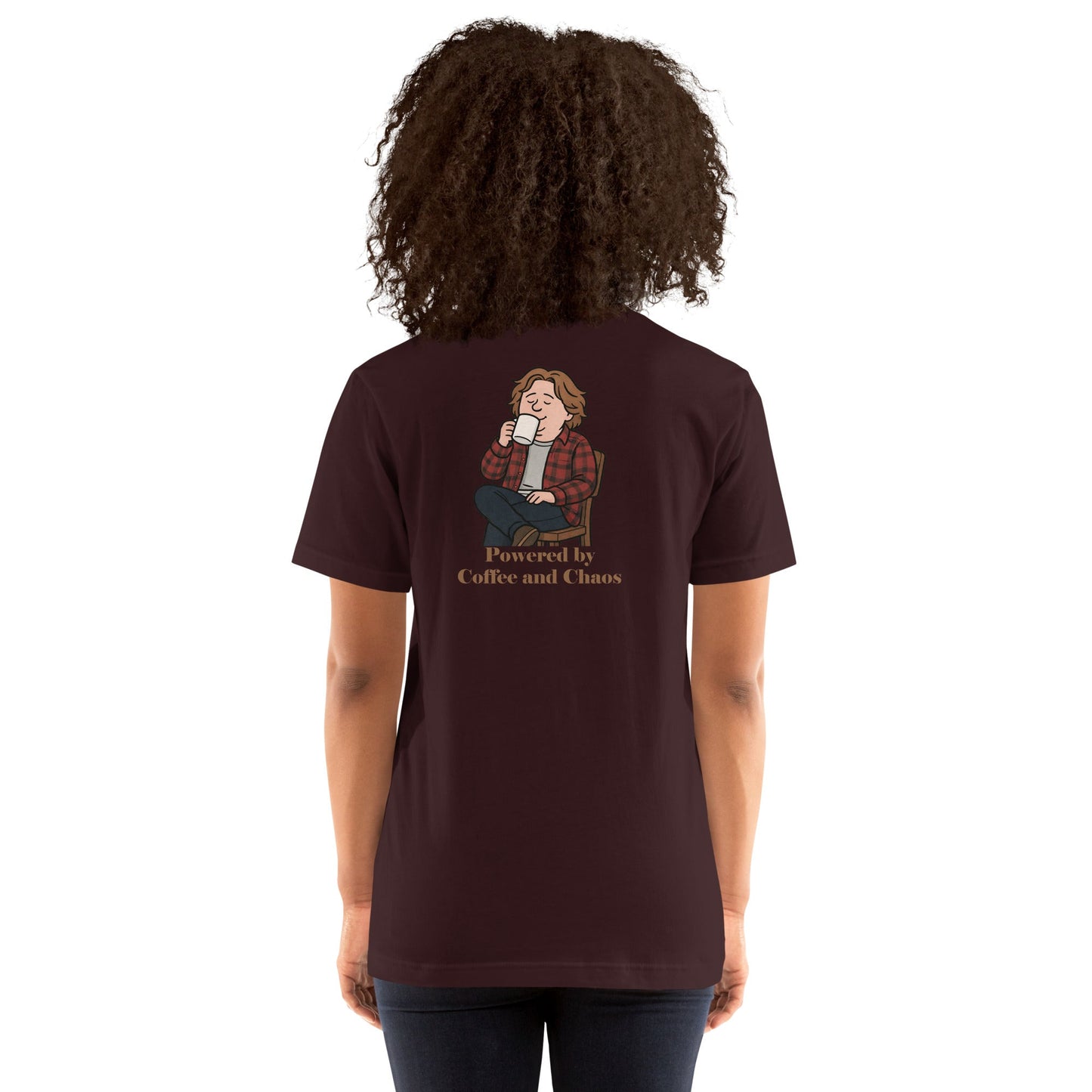 Lewis Capaldi Unisex T-Shirt - Powered By Coffee And Chaos - Funny Quotes alcyone213k