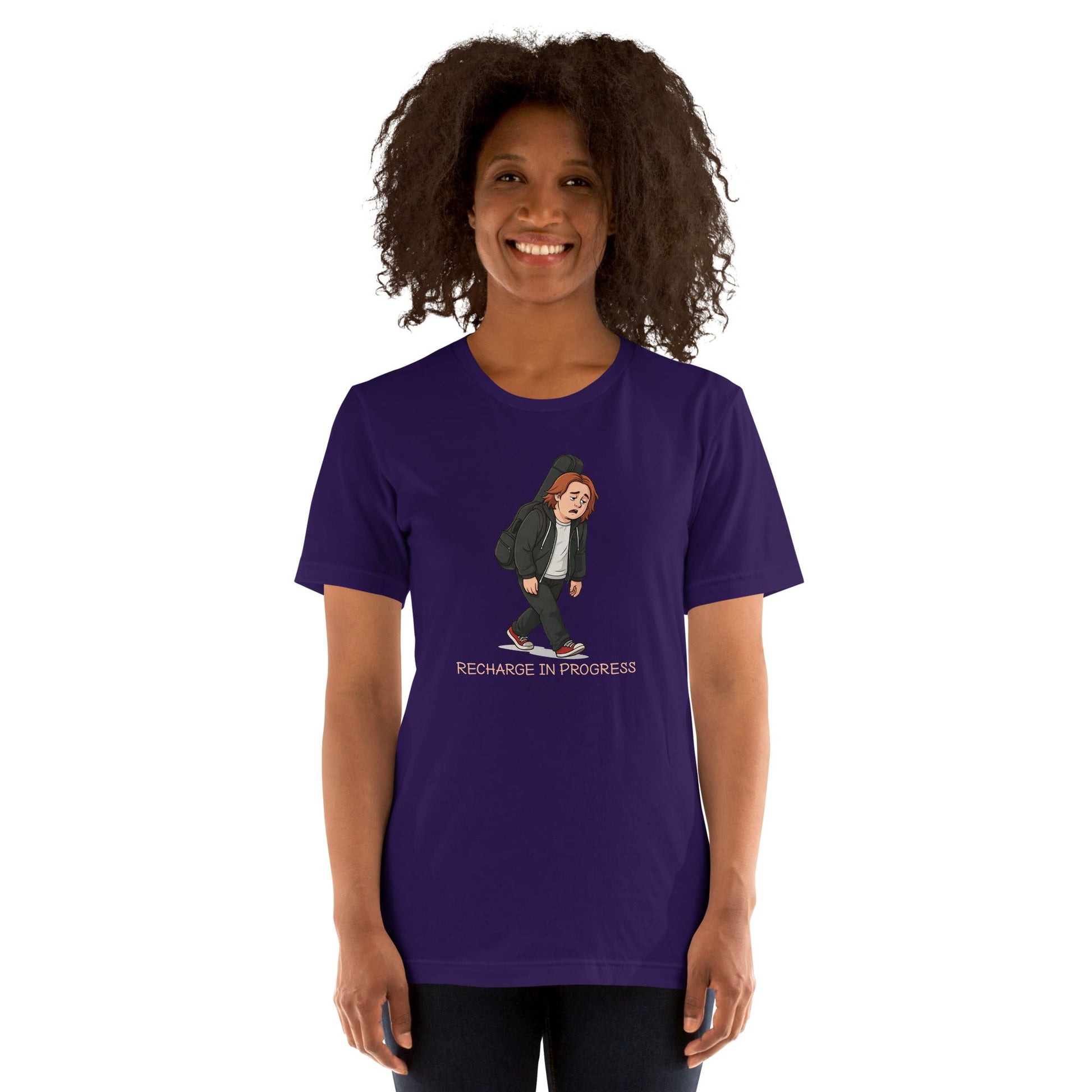 Lewis Capaldi Unisex T-Shirt - Recharge In Progress - Funny Quotes alcyone213k