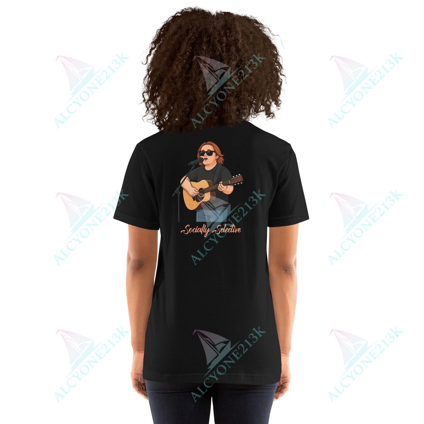 Lewis Capaldi Unisex T-Shirt - Socially Selective - Funny Quotes alcyone213k