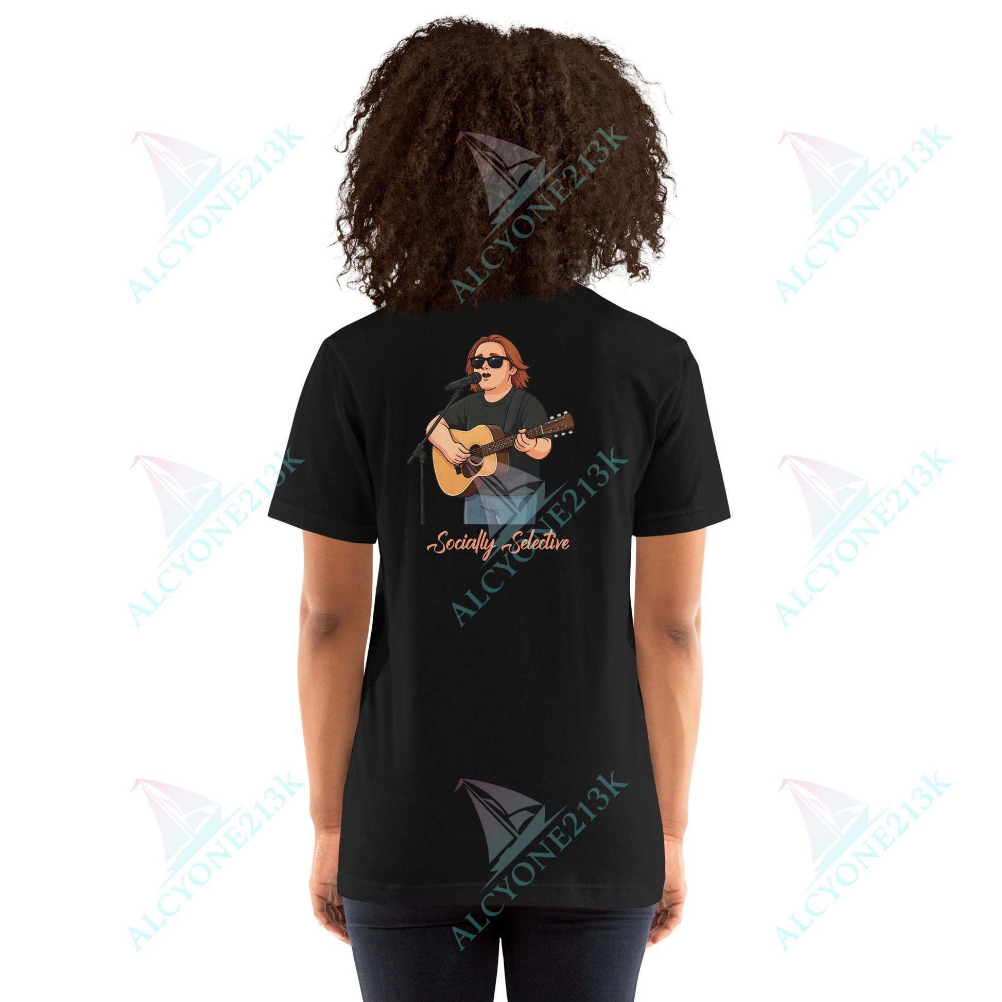Lewis Capaldi Unisex T-Shirt - Socially Selective - Funny Quotes alcyone213k