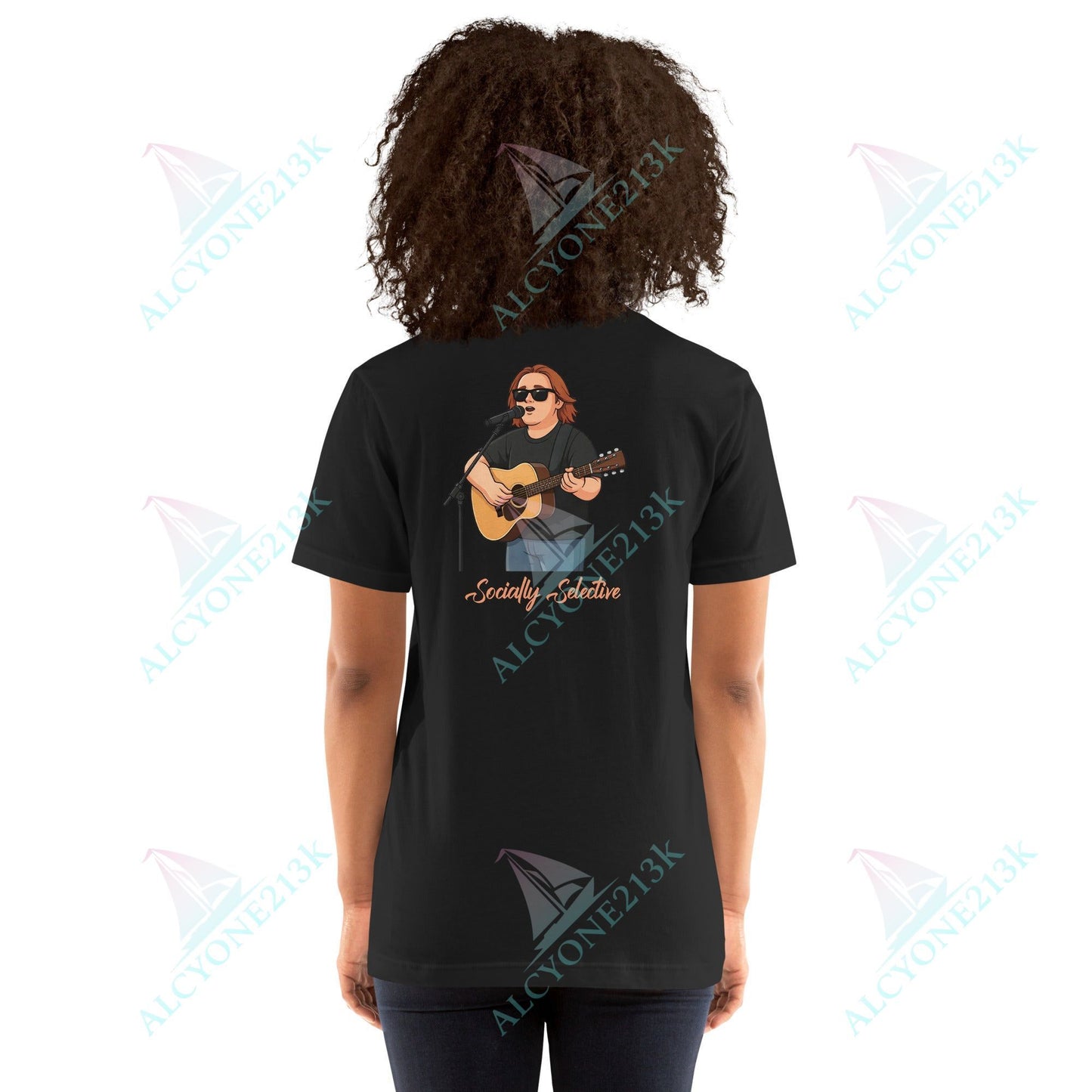 Lewis Capaldi Unisex T-Shirt - Socially Selective - Funny Quotes alcyone213k