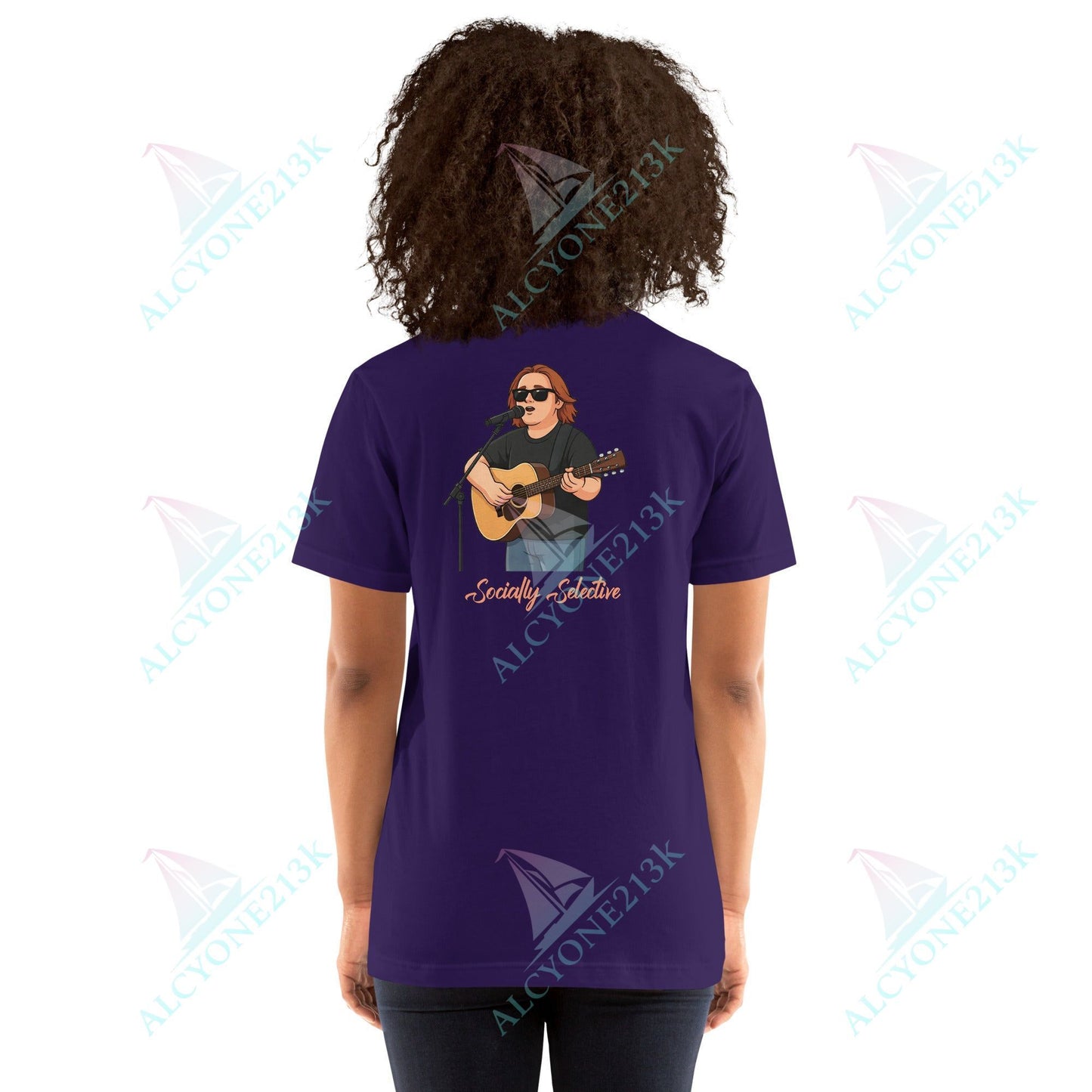 Lewis Capaldi Unisex T-Shirt - Socially Selective - Funny Quotes alcyone213k