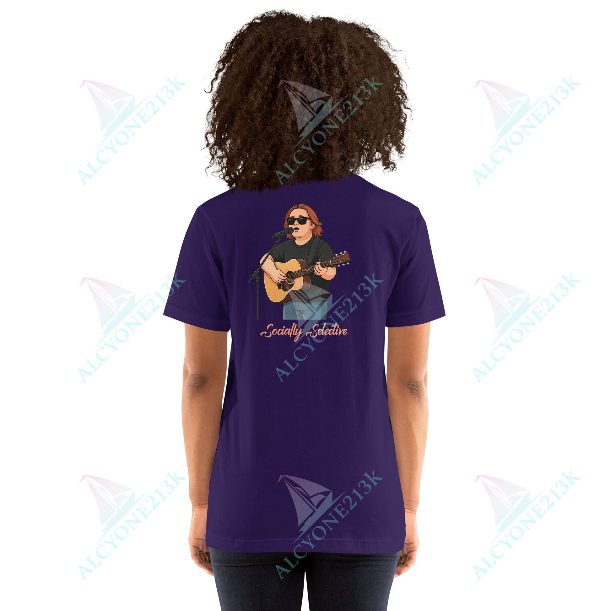 Lewis Capaldi Unisex T-Shirt - Socially Selective - Funny Quotes alcyone213k