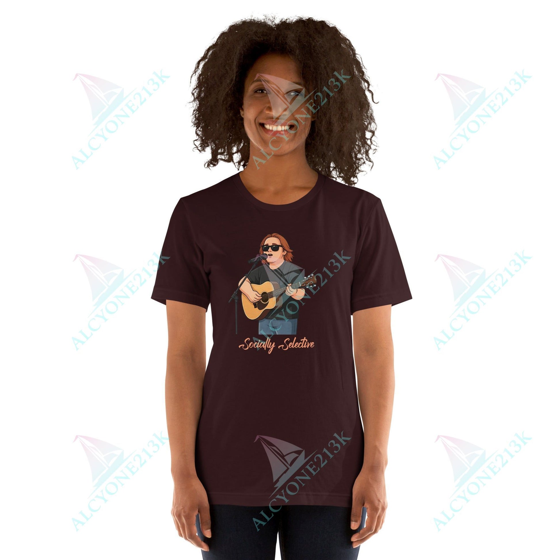 Lewis Capaldi Unisex T-Shirt - Socially Selective - Funny Quotes alcyone213k