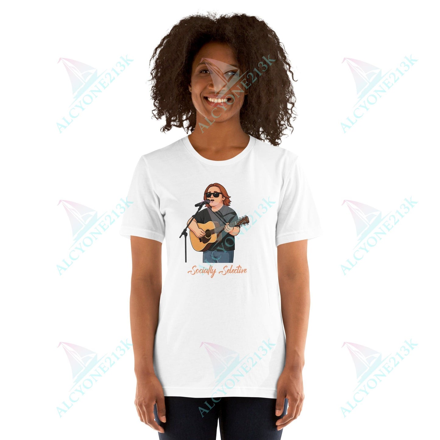 Lewis Capaldi Unisex T-Shirt - Socially Selective - Funny Quotes alcyone213k