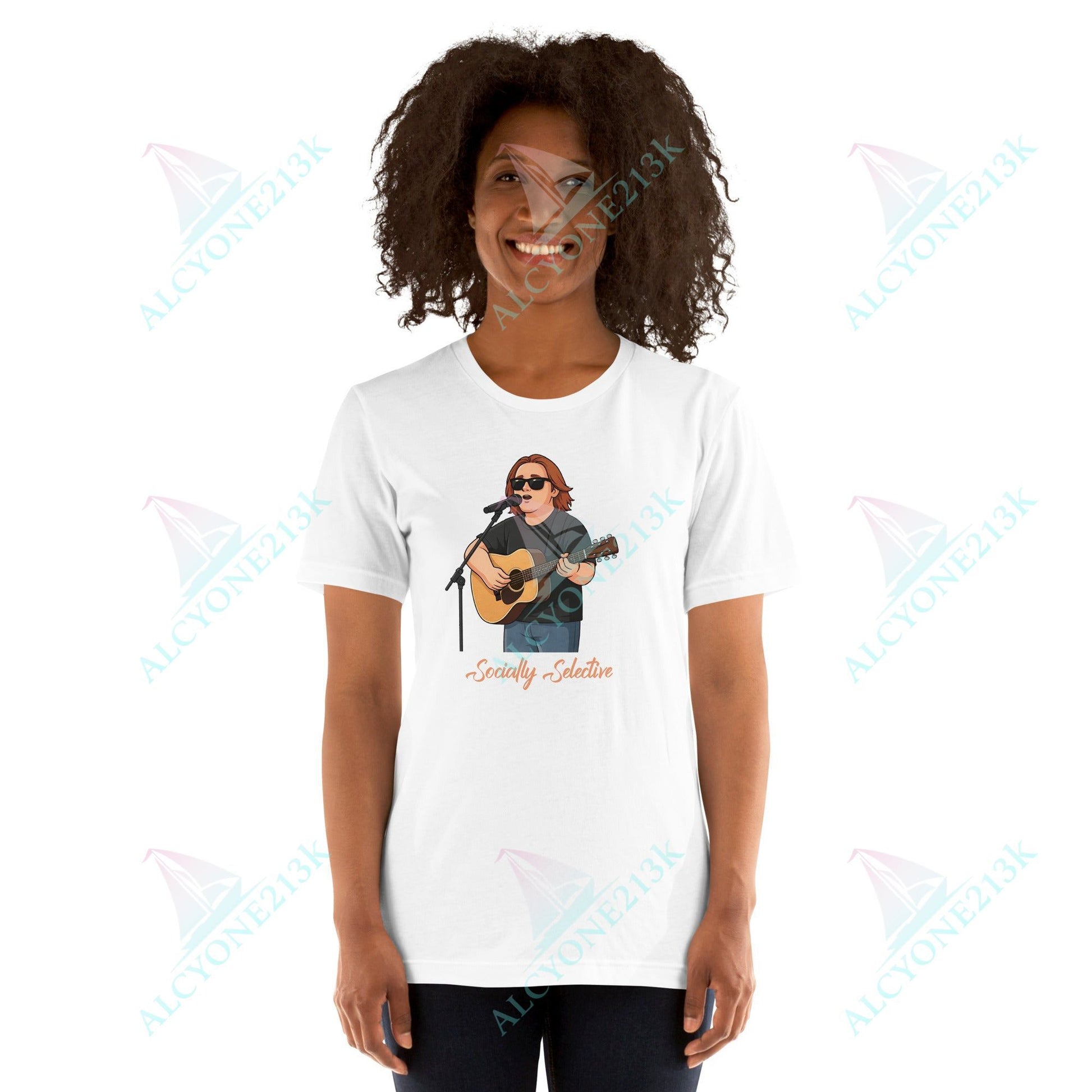 Lewis Capaldi Unisex T-Shirt - Socially Selective - Funny Quotes alcyone213k