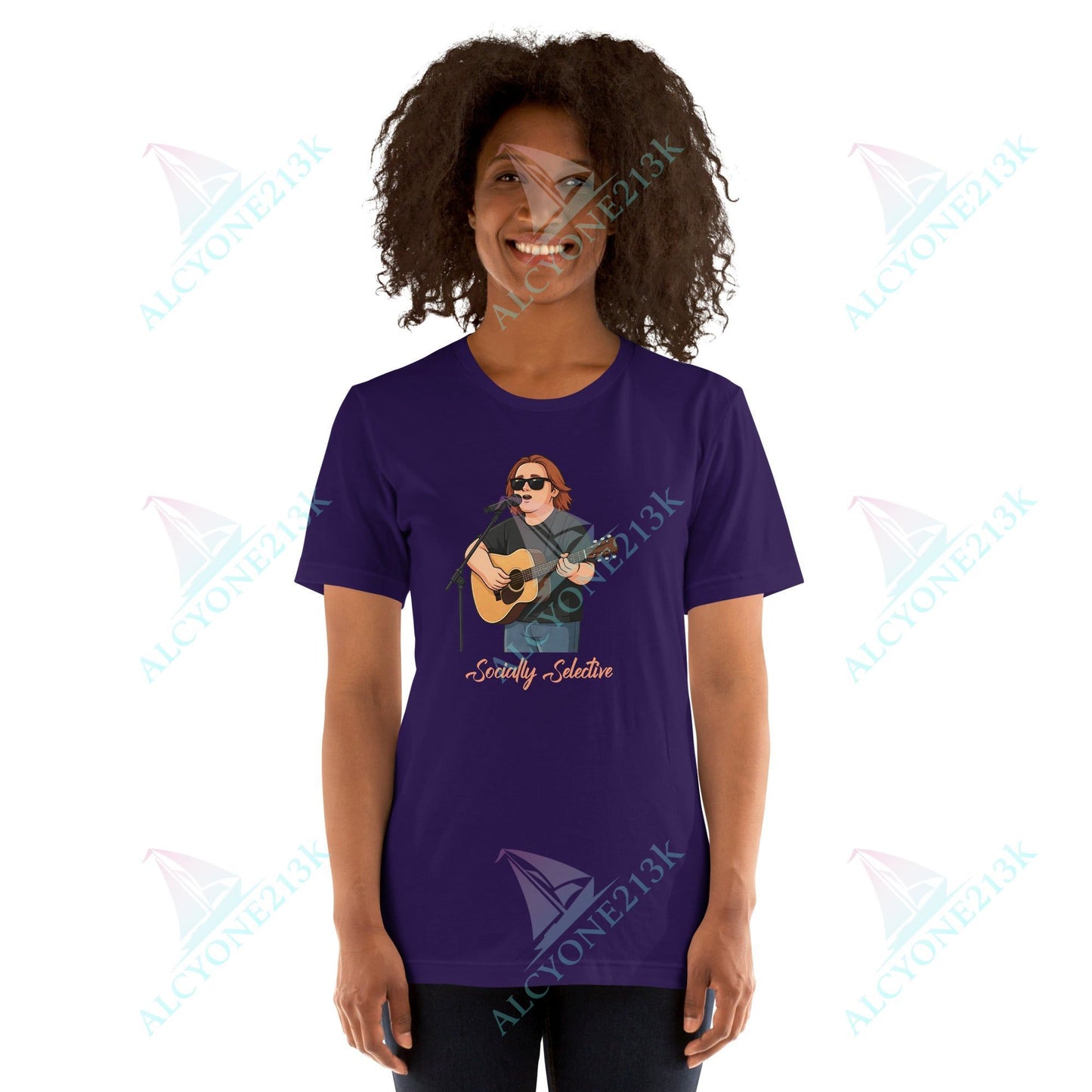 Lewis Capaldi Unisex T-Shirt - Socially Selective - Funny Quotes alcyone213k
