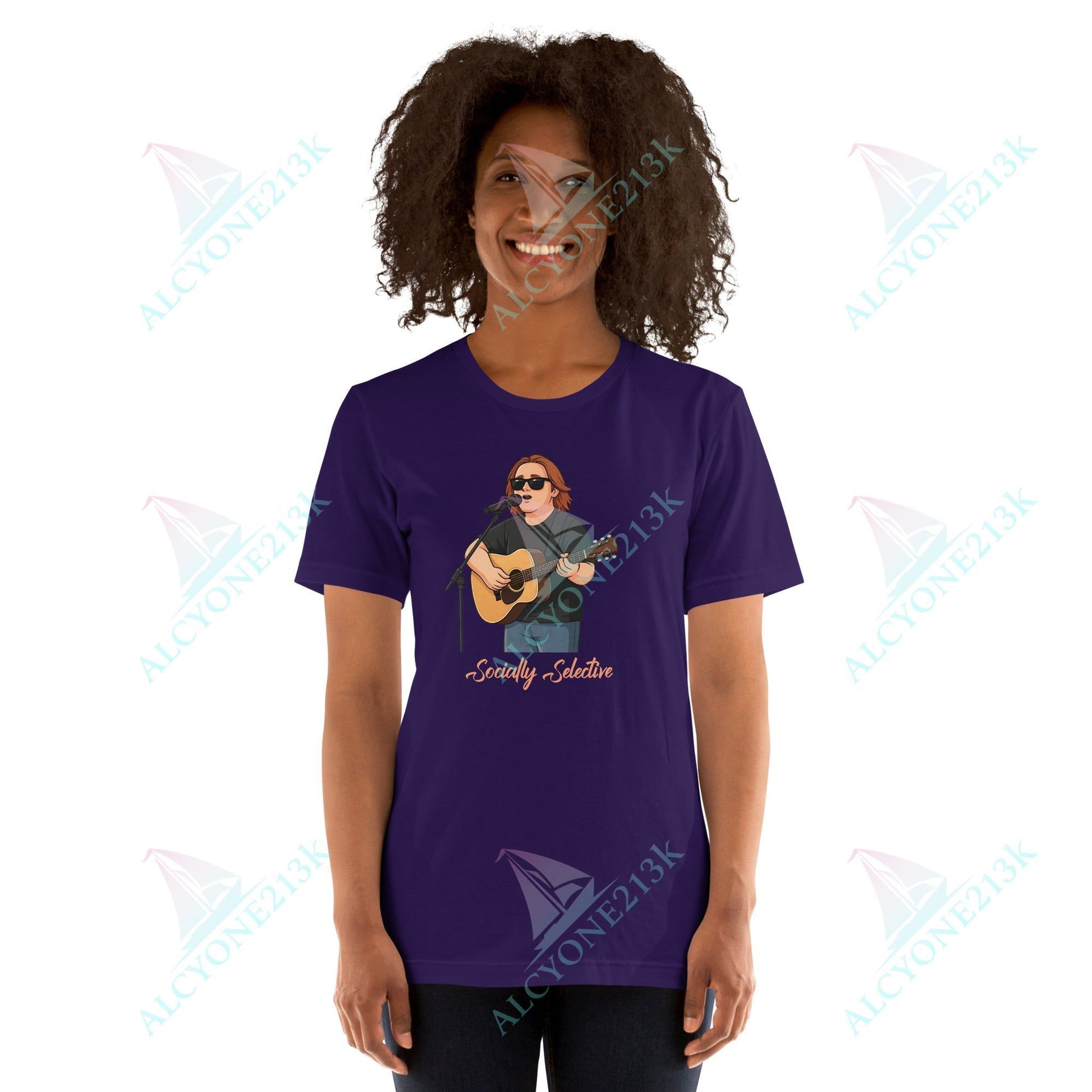 Lewis Capaldi Unisex T-Shirt - Socially Selective - Funny Quotes alcyone213k