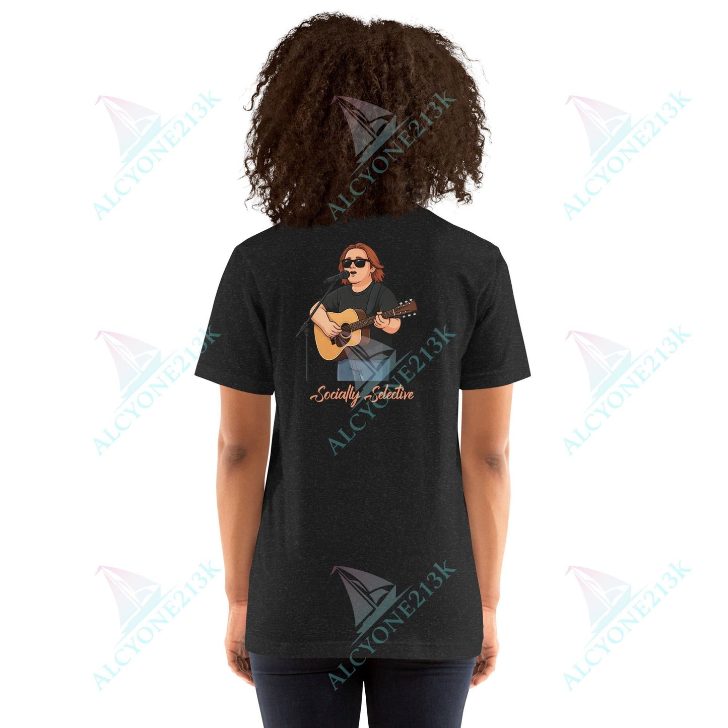 Lewis Capaldi Unisex T-Shirt - Socially Selective - Funny Quotes alcyone213k