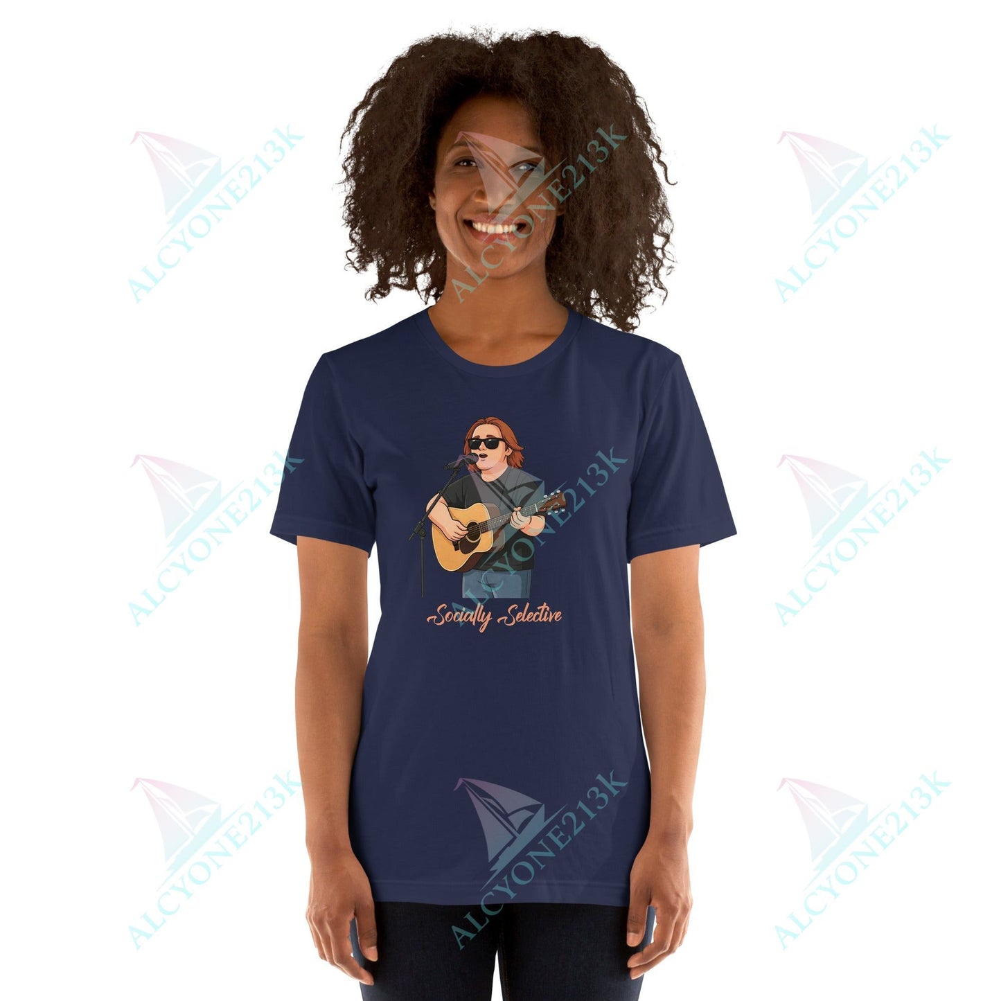 Lewis Capaldi Unisex T-Shirt - Socially Selective - Funny Quotes alcyone213k