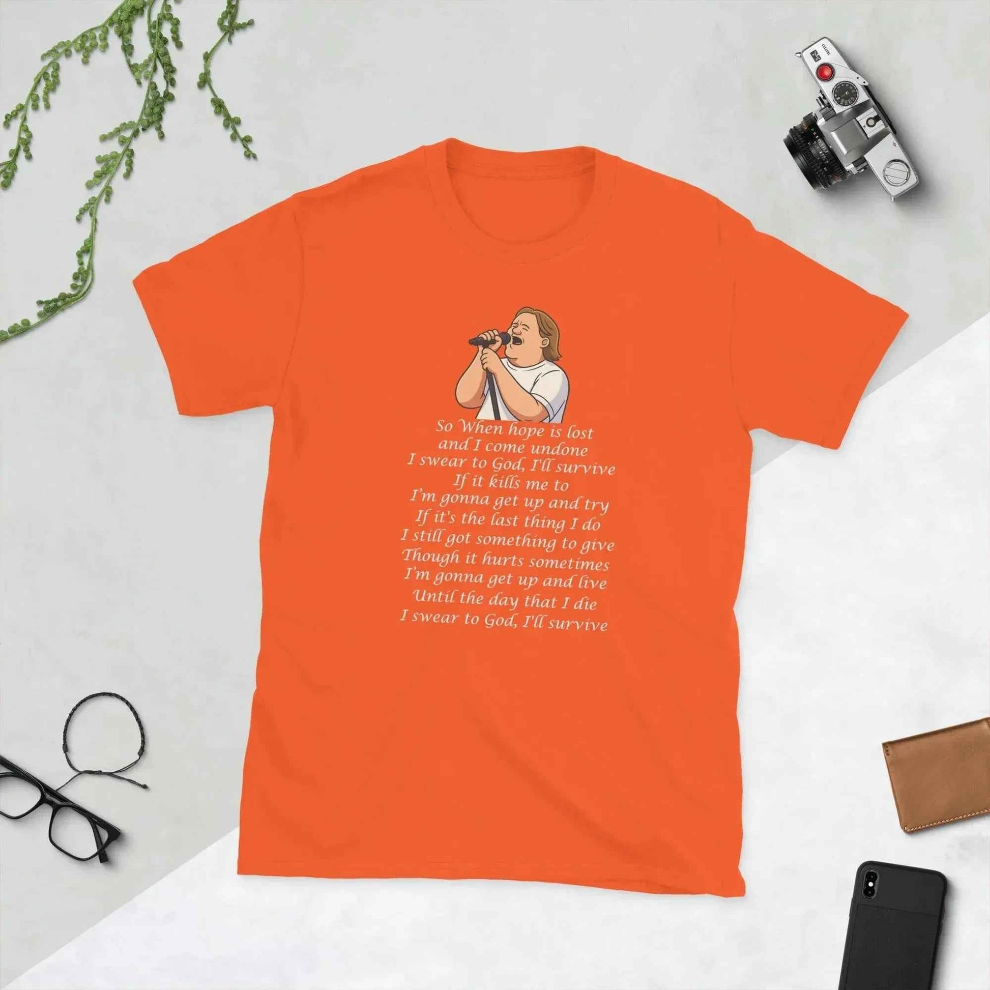Lewis Capaldi Unisex T-Shirt | Survive Lyrics Cotton Blend Tee alcyone213k