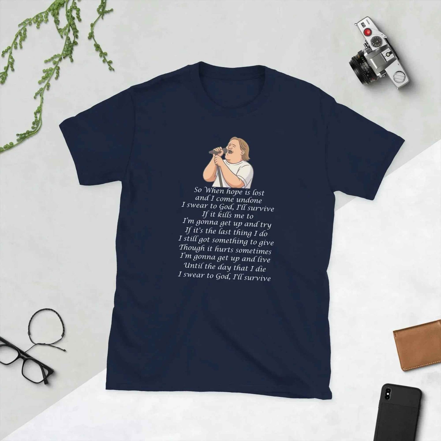 Lewis Capaldi Unisex T-Shirt | Survive Lyrics Cotton Blend Tee alcyone213k